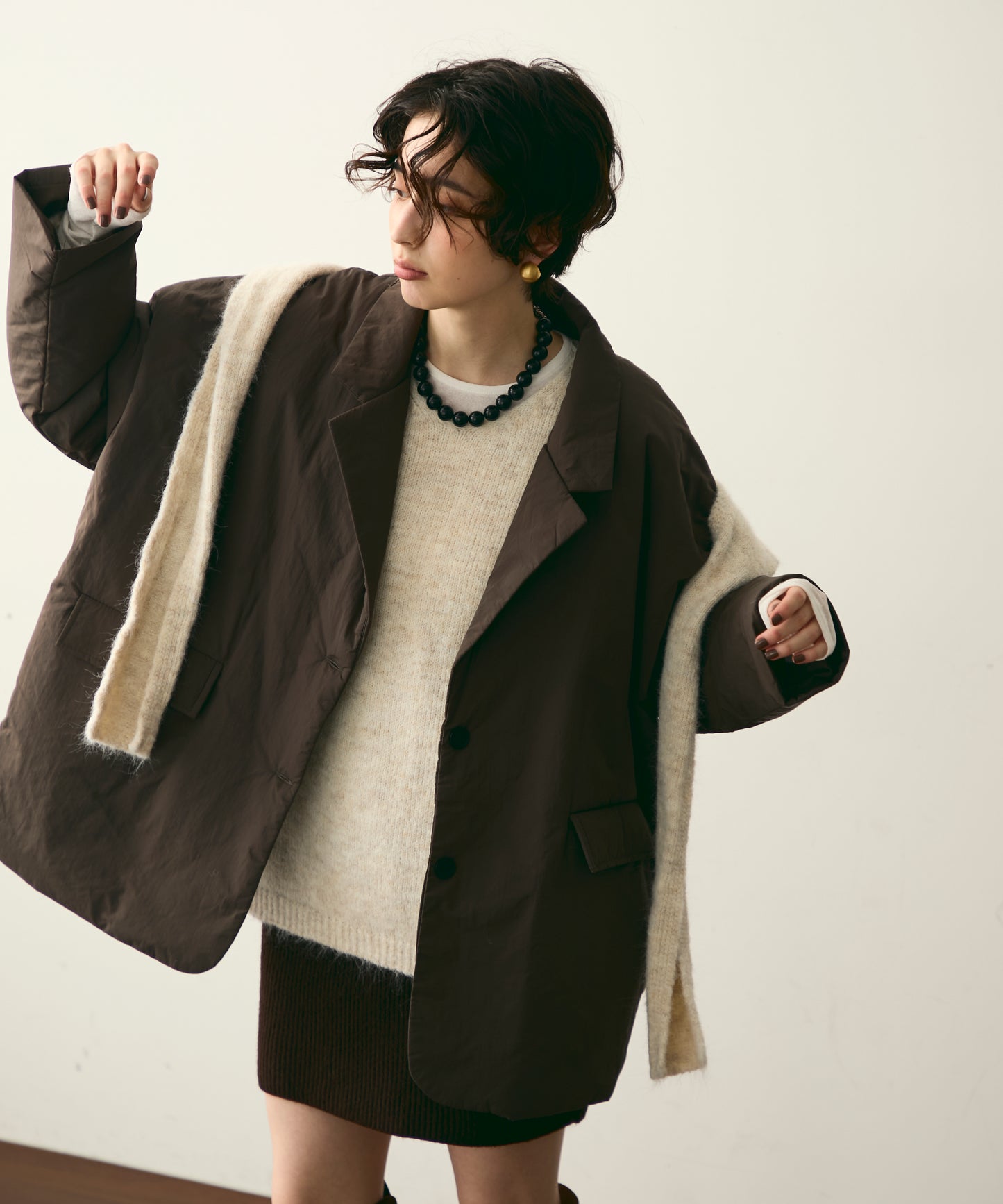 パテッドテーラーコート