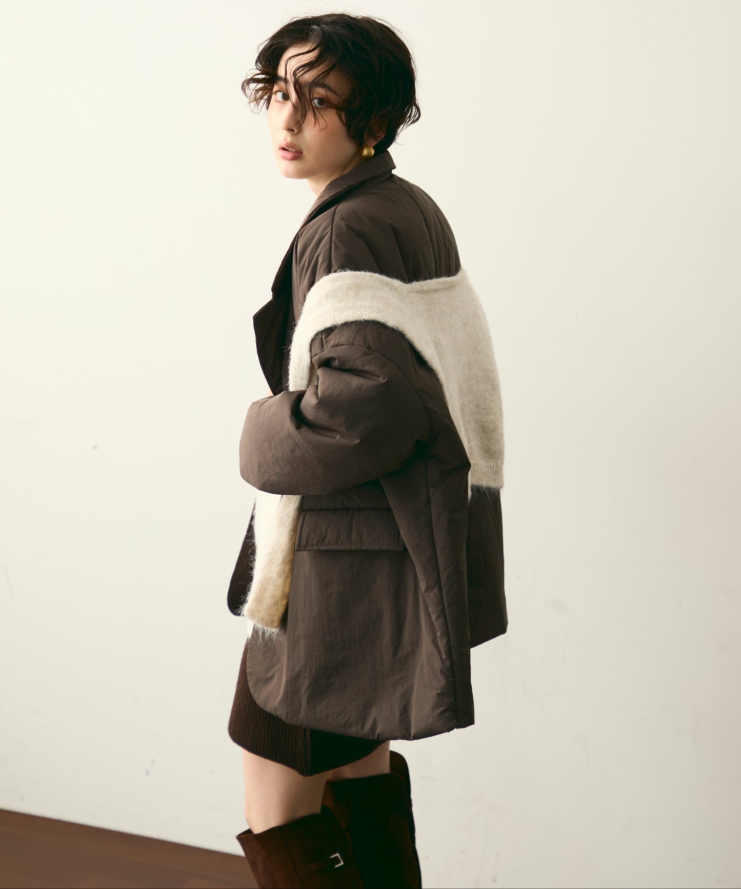 パテッドテーラーコート