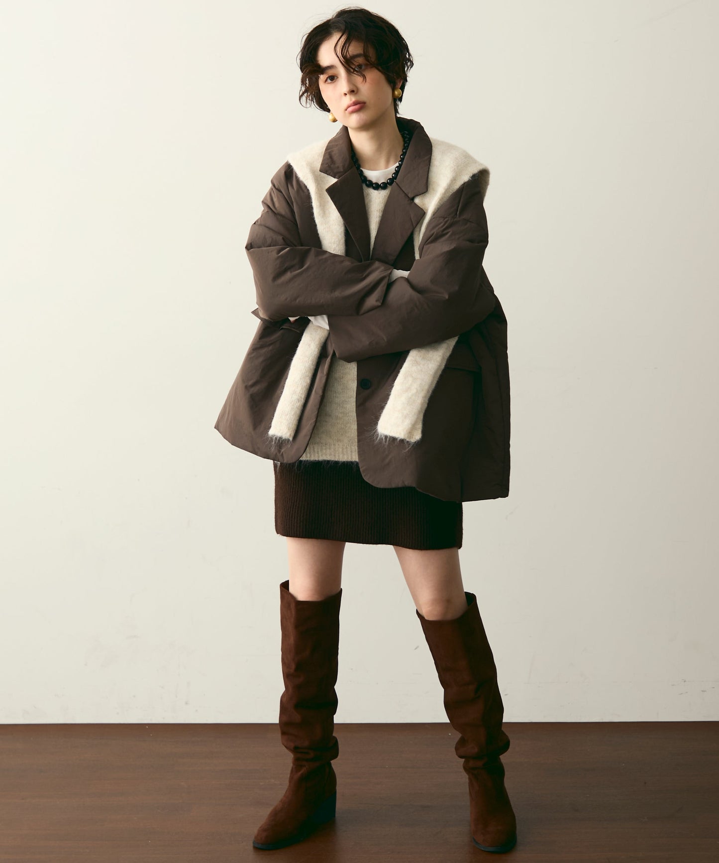 パテッドテーラーコート