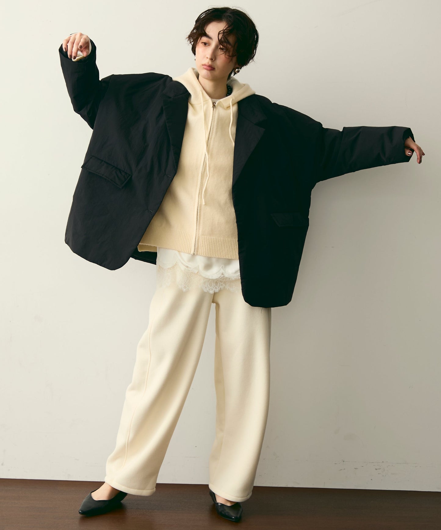 パテッドテーラーコート