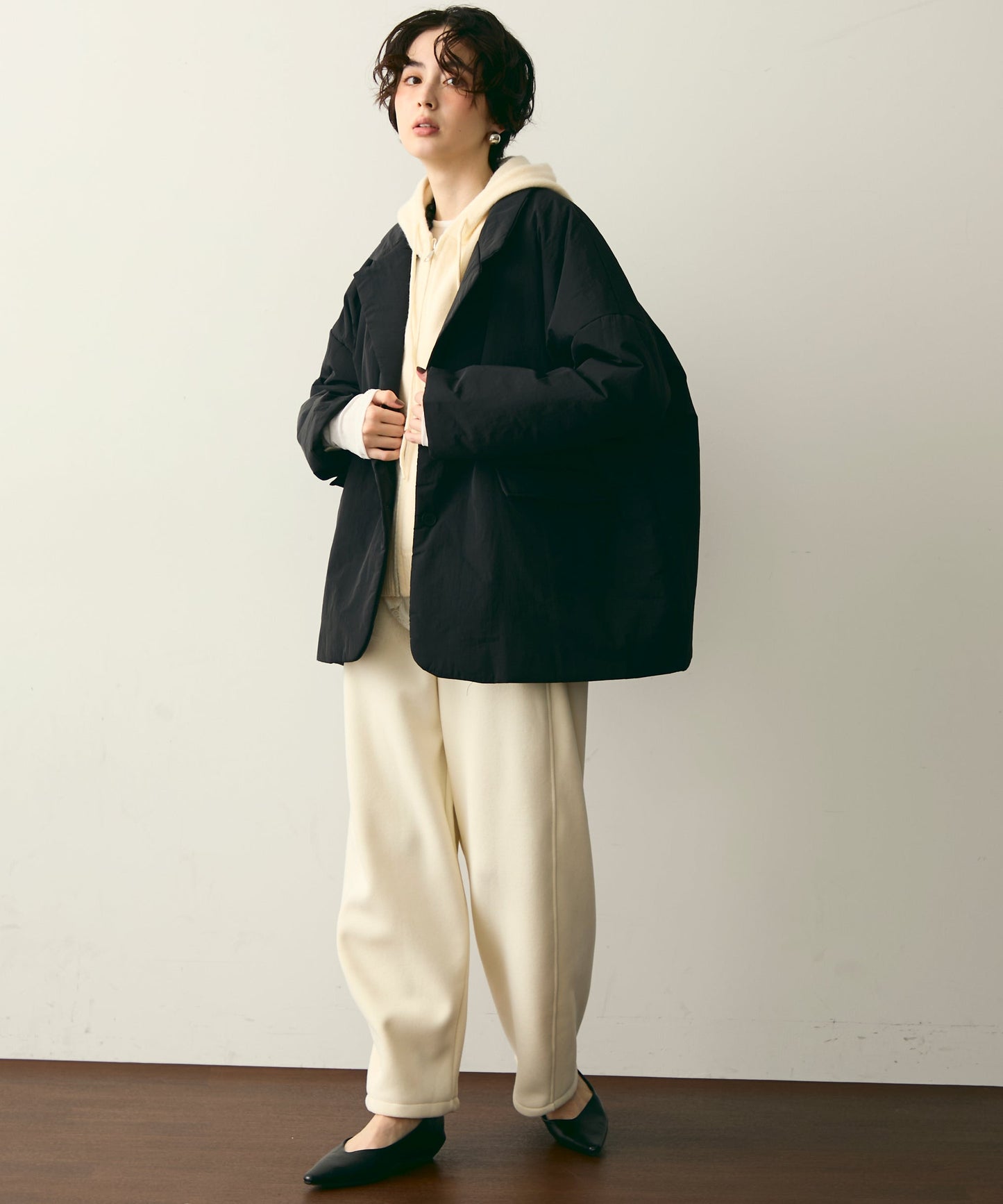 パテッドテーラーコート