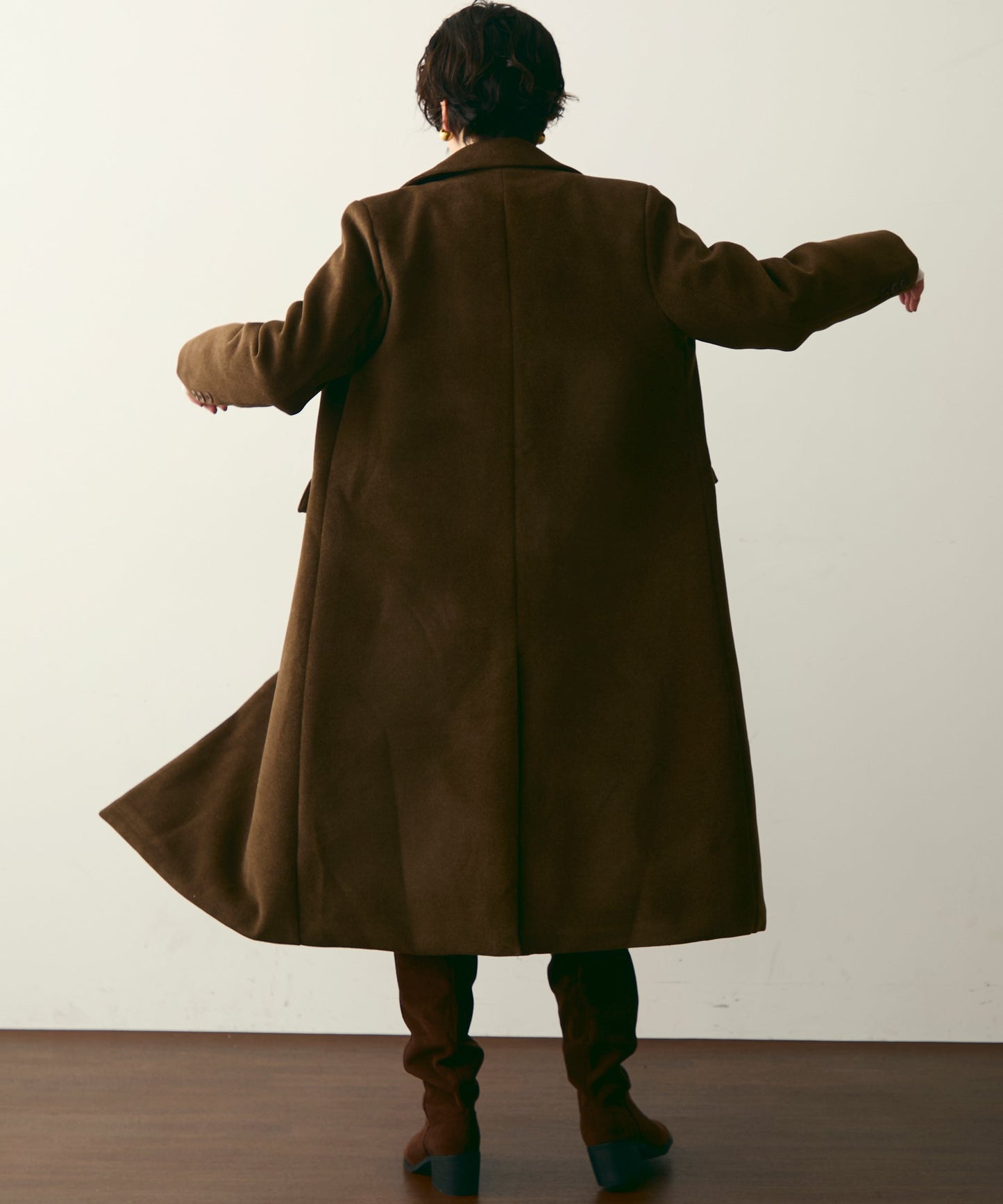 裏キルティングチェスターコート