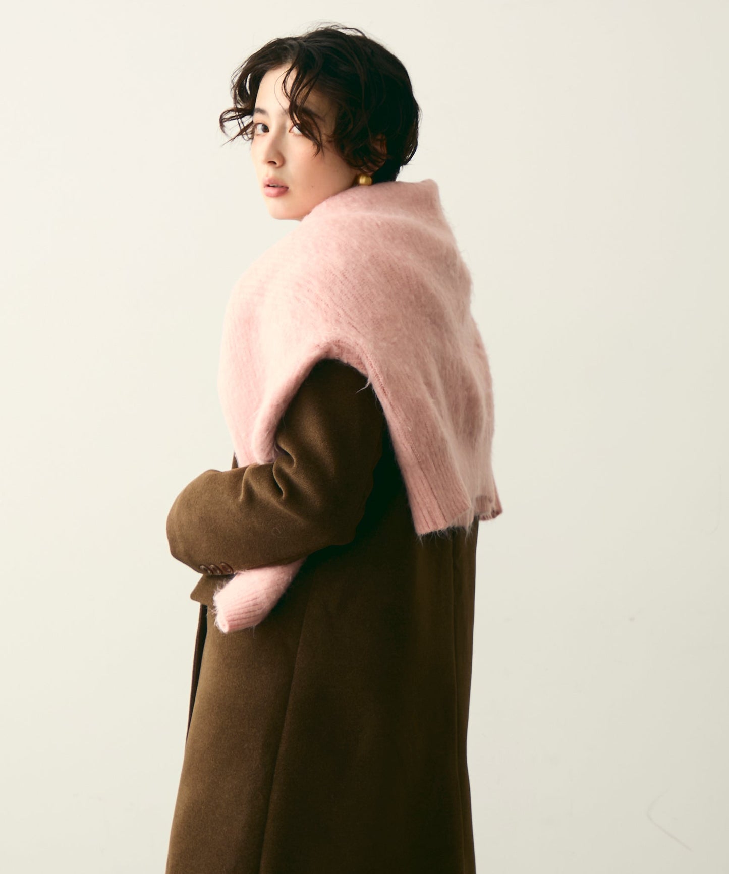 裏キルティングチェスターコート