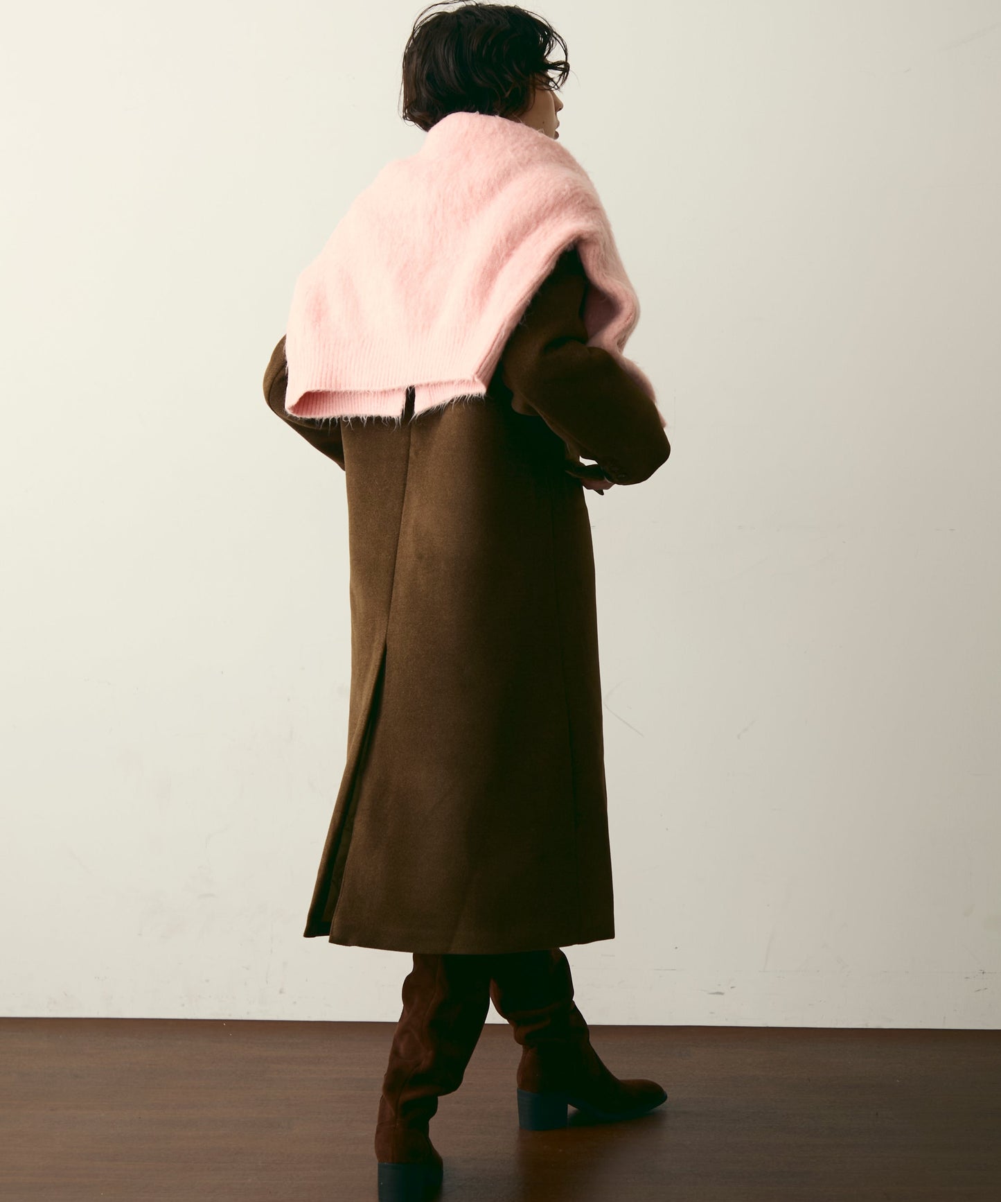 裏キルティングチェスターコート