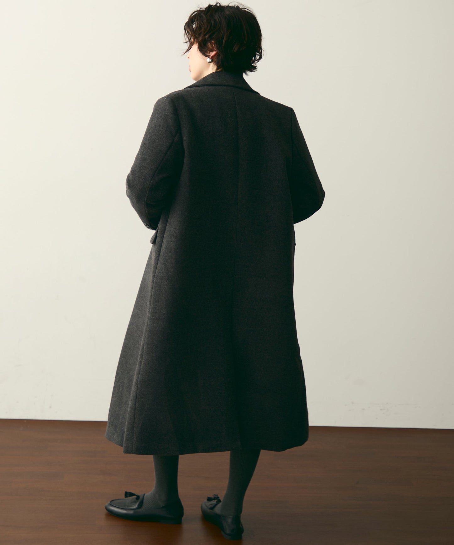 裏キルティングチェスターコート