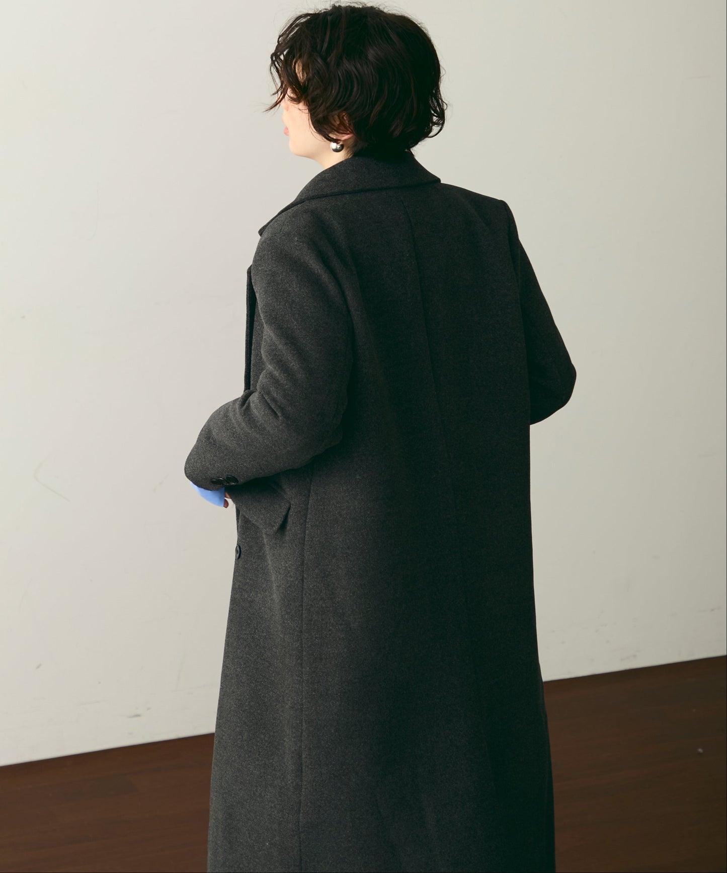 裏キルティングチェスターコート