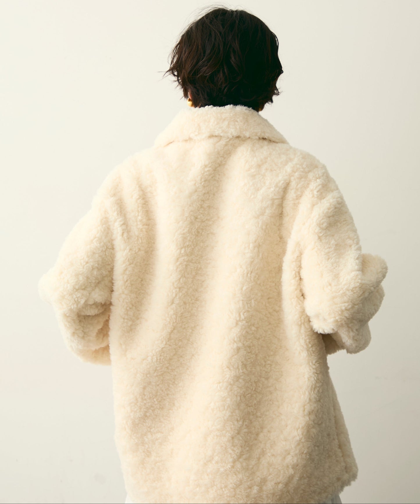 プードルボアステンカラーコート