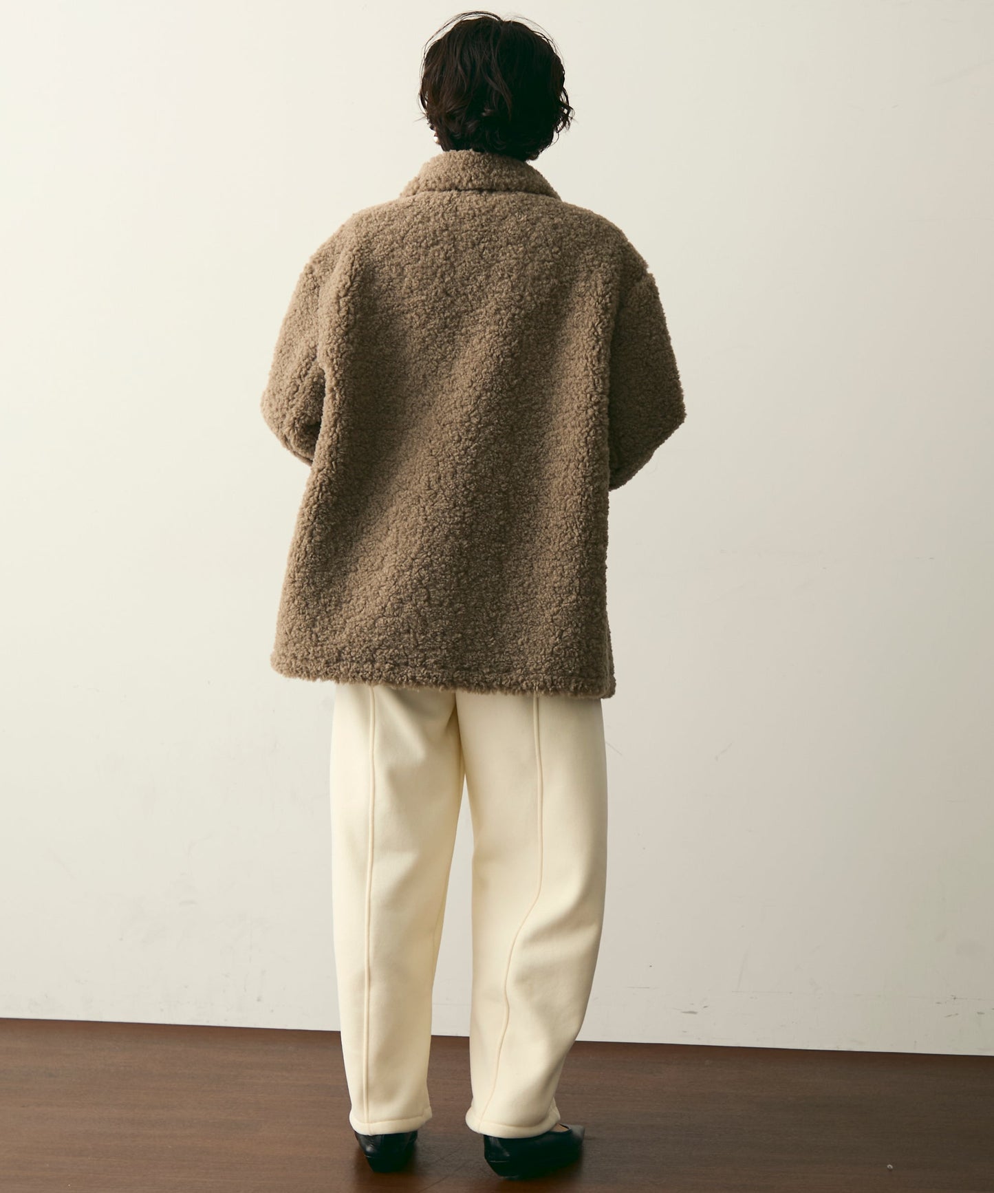 プードルボアステンカラーコート