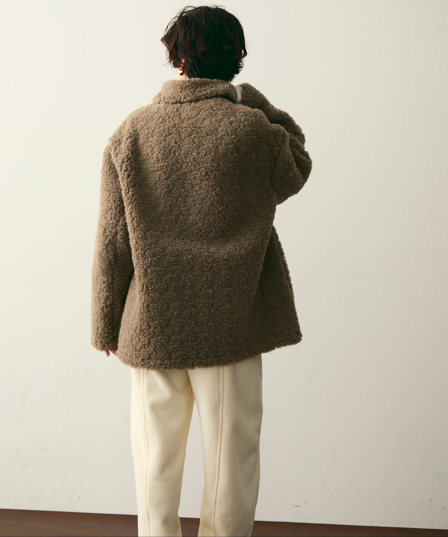 プードルボアステンカラーコート