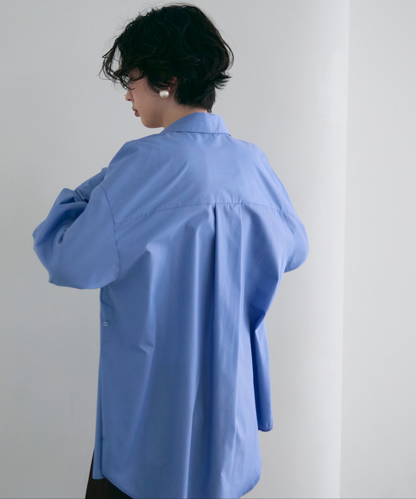 2wayベーシックルーズシャツ