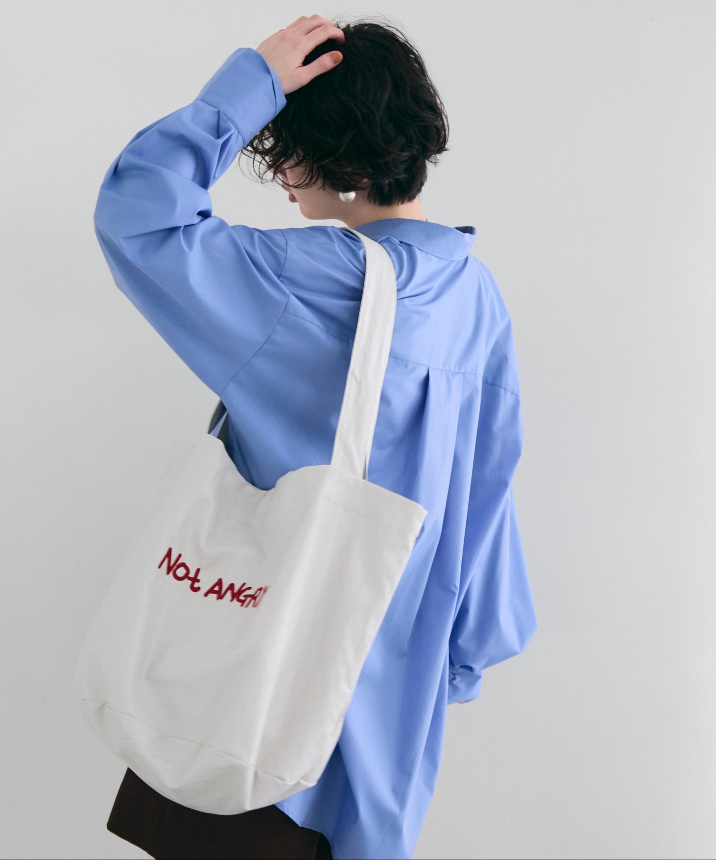 2wayベーシックルーズシャツ