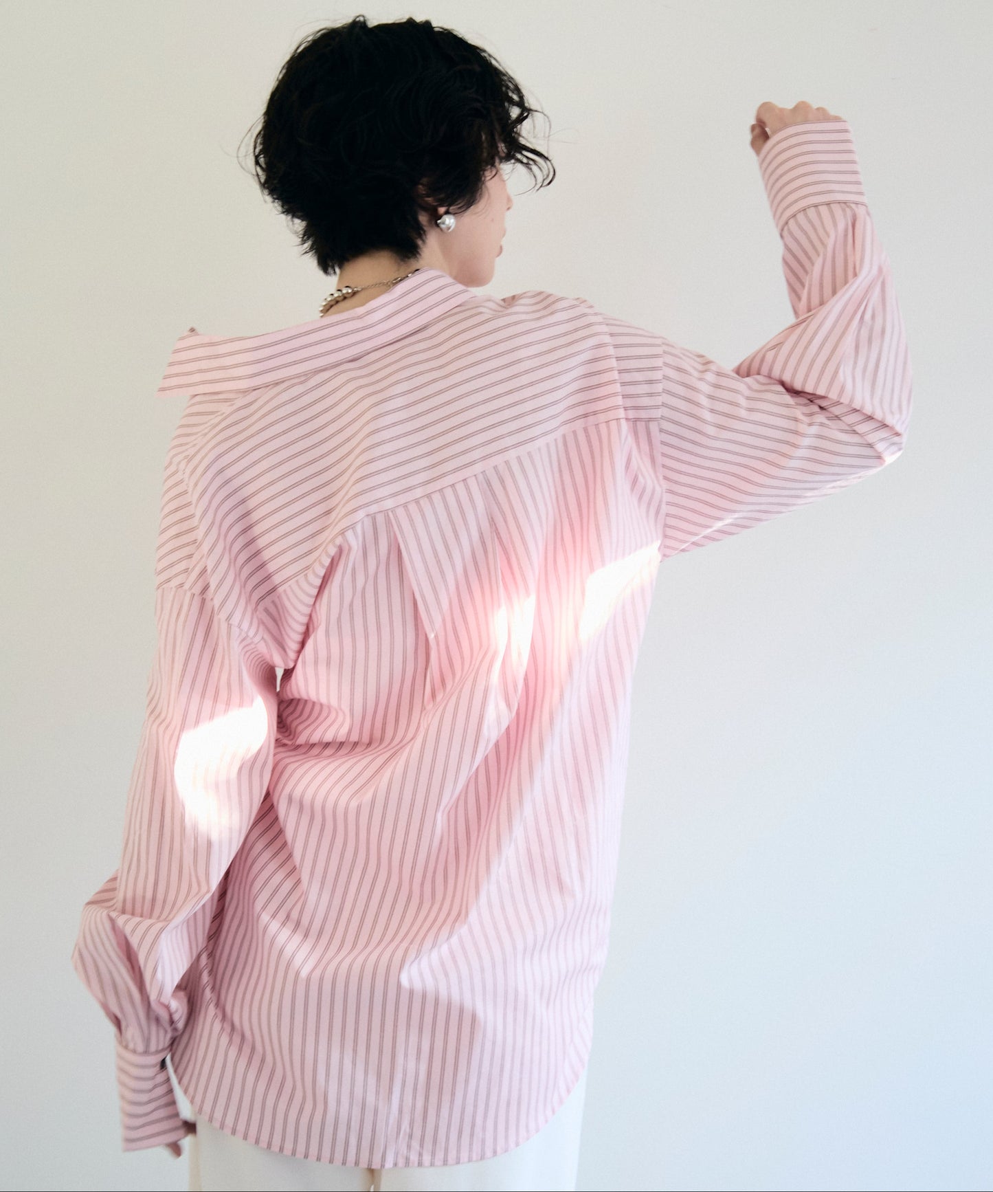 2wayベーシックルーズシャツ