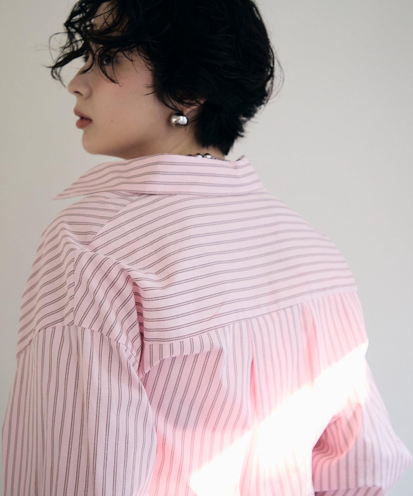 2wayベーシックルーズシャツ