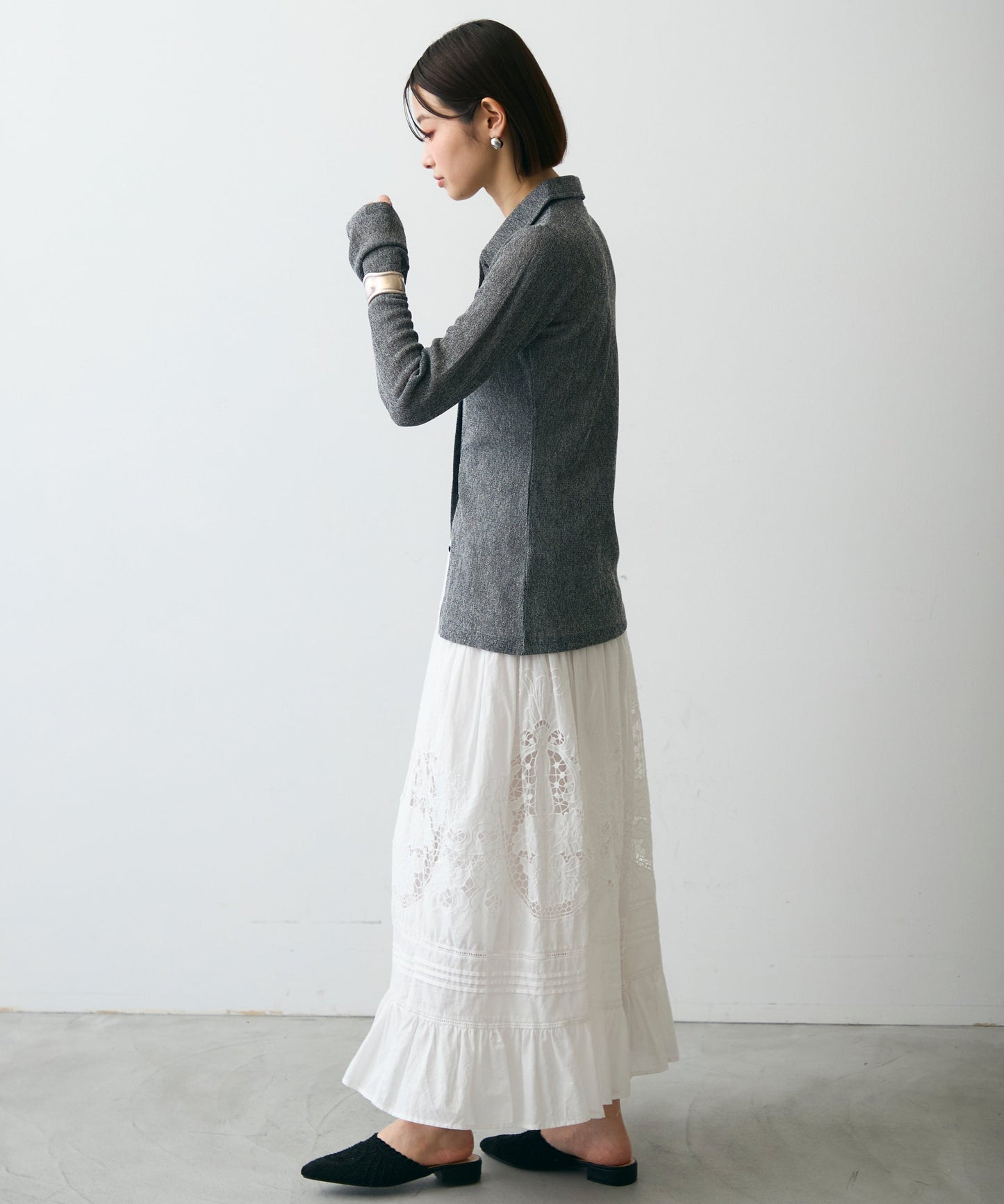 メッシュシャツカーディガン