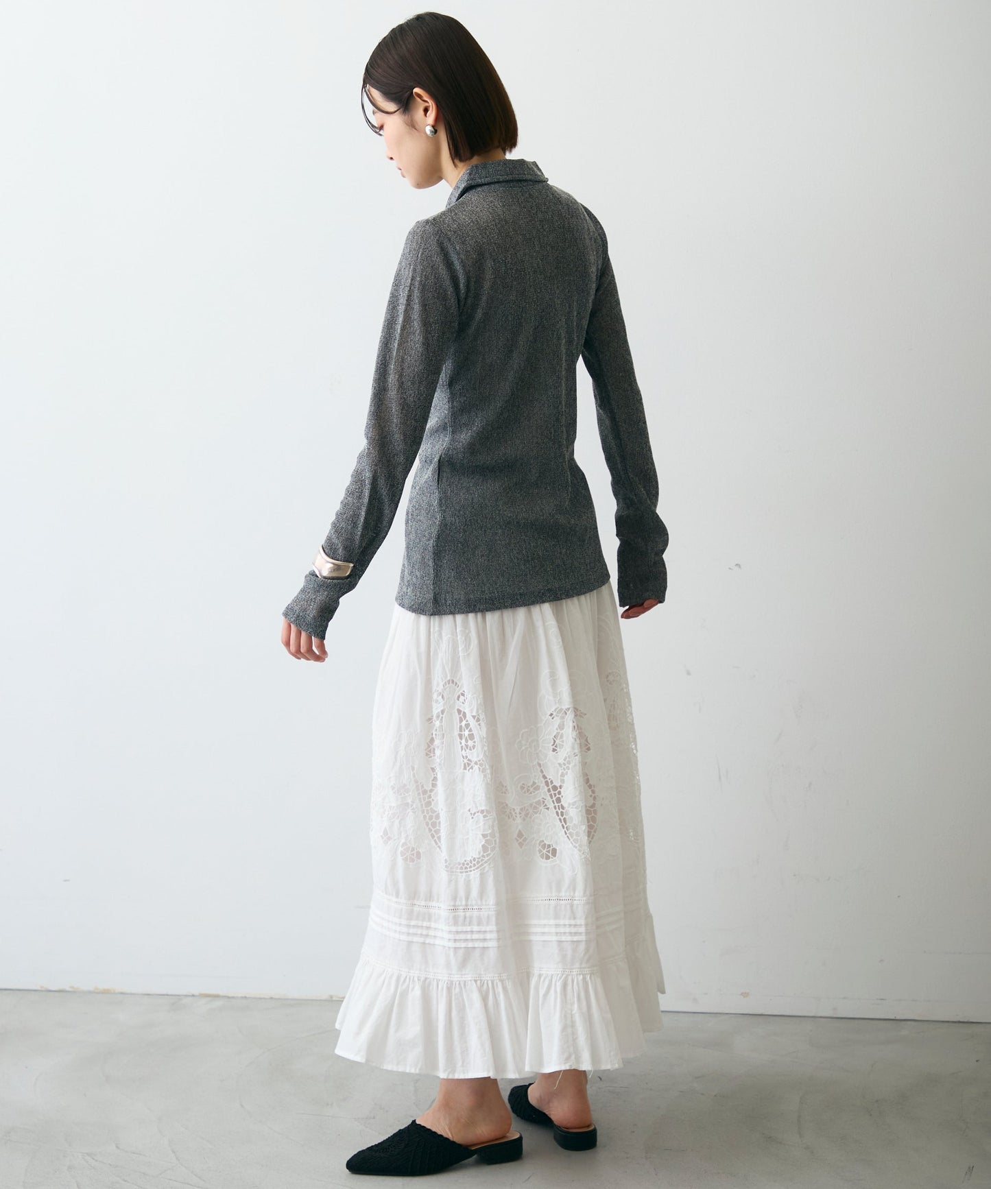 メッシュシャツカーディガン