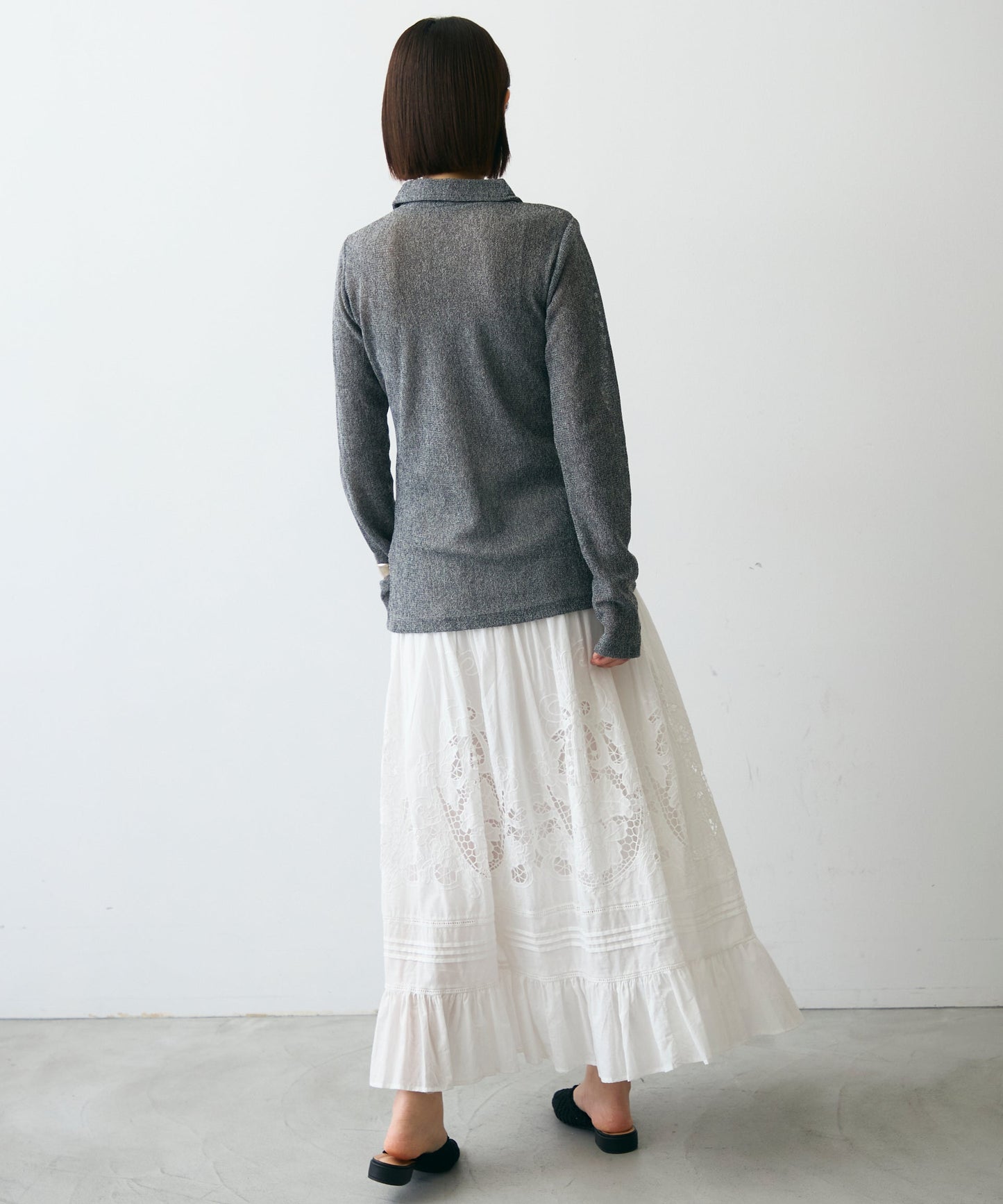 メッシュシャツカーディガン