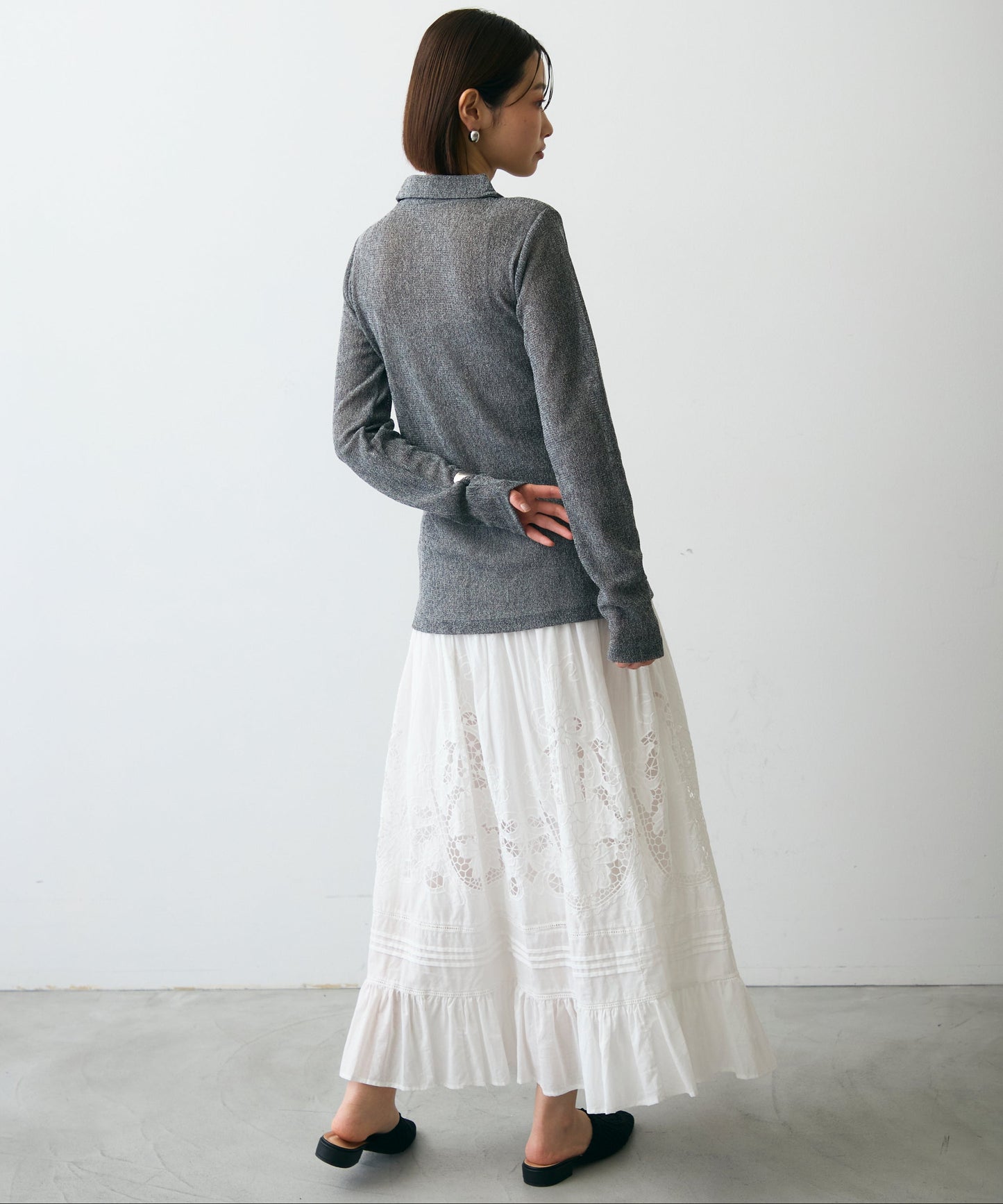 メッシュシャツカーディガン