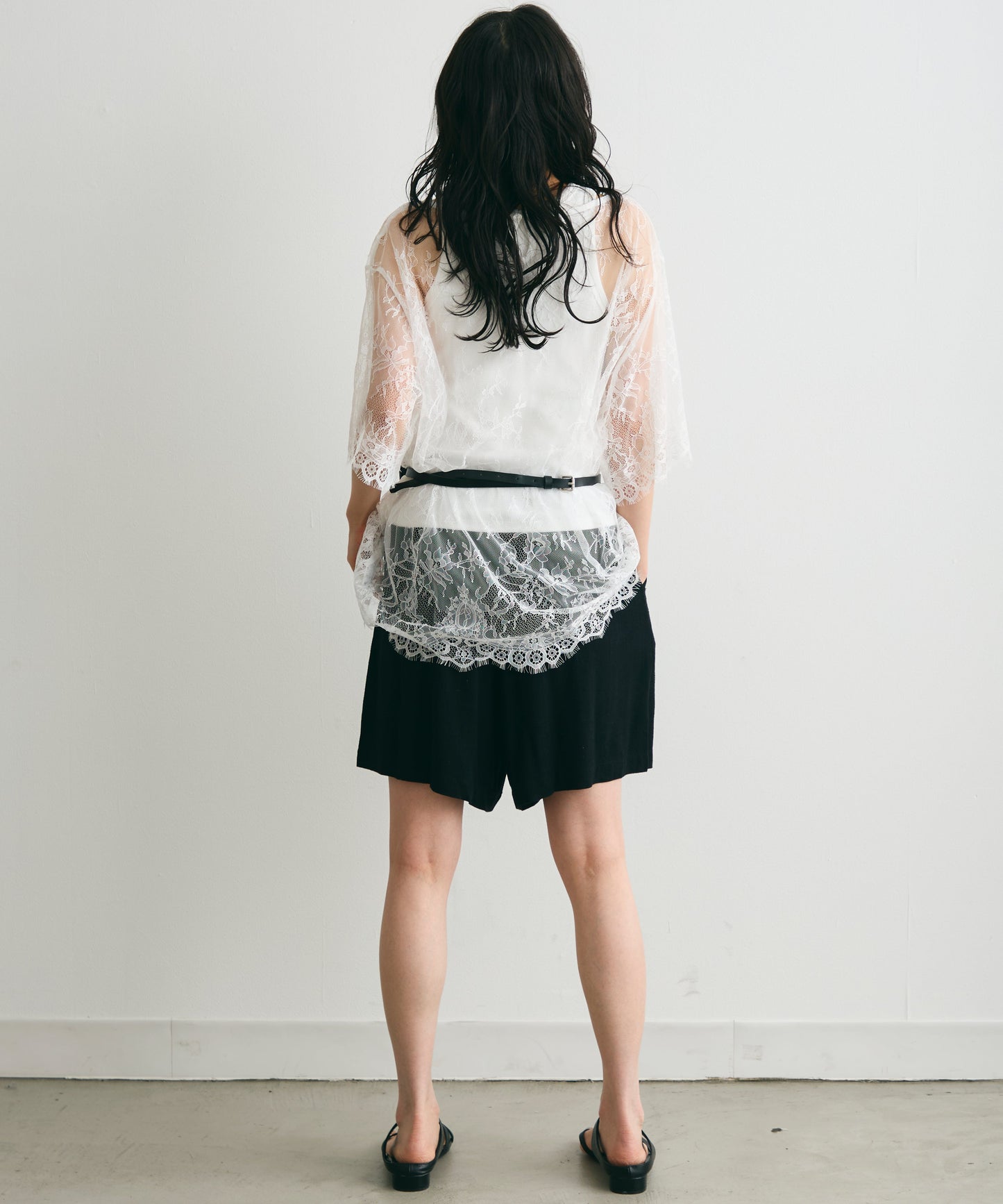 レースオーバーTシャツ