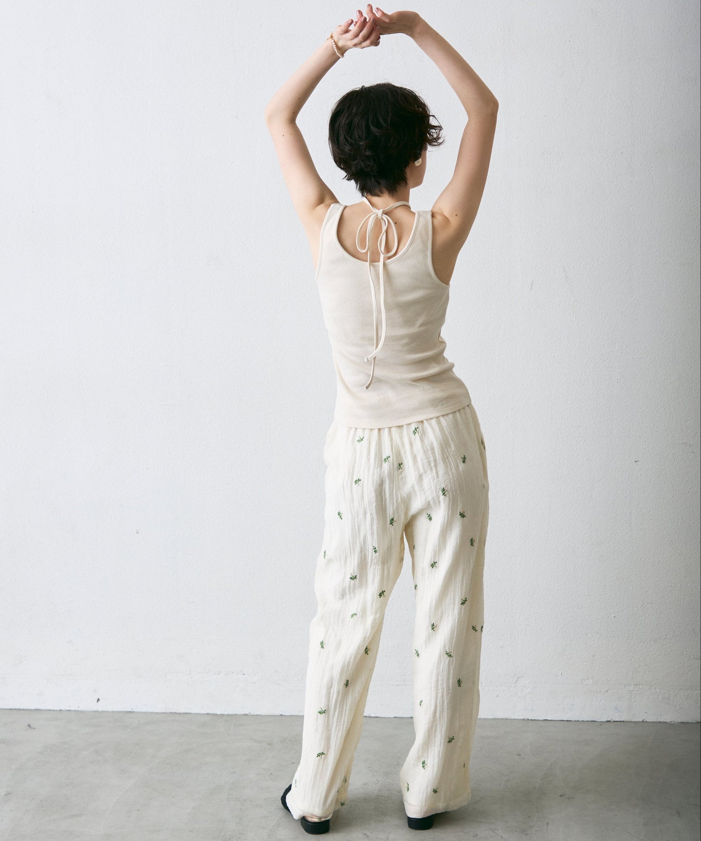 テレコカップ付きコードリボンタンク