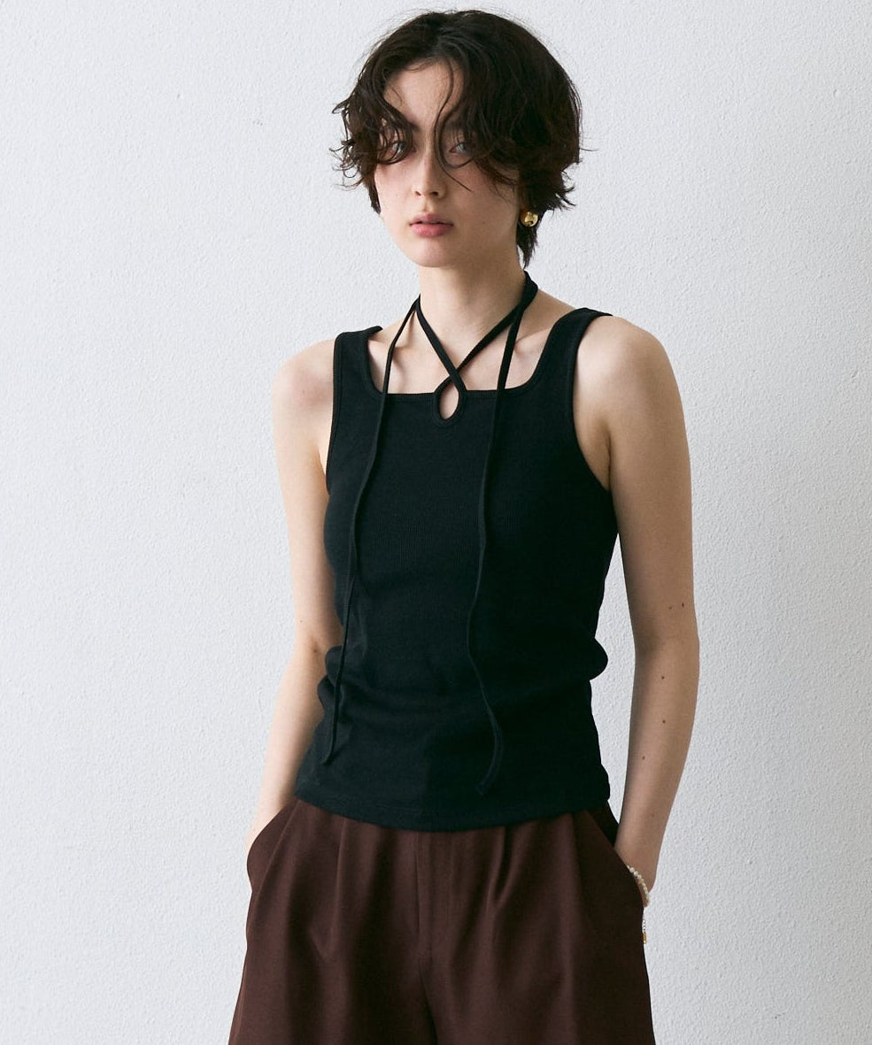 テレコカップ付きコードリボンタンク