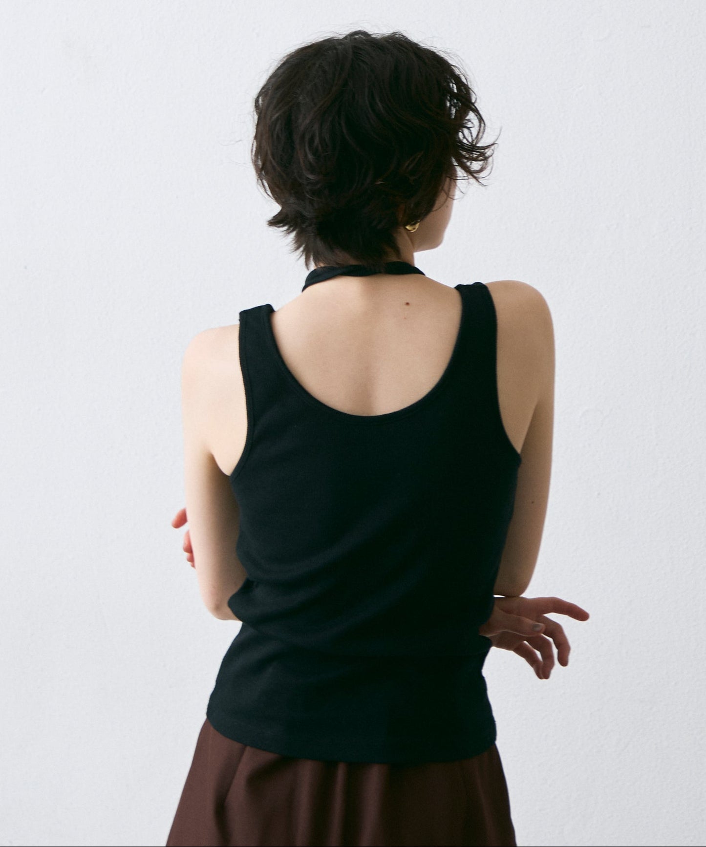 テレコカップ付きコードリボンタンク