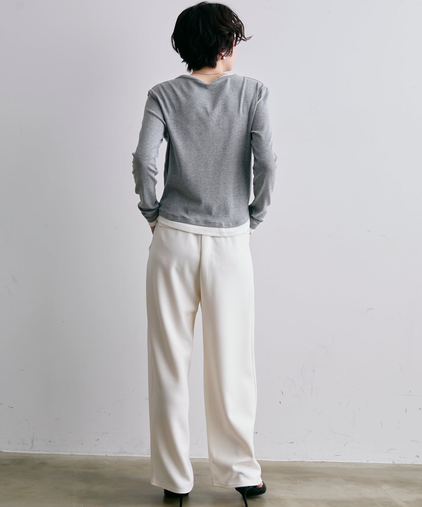 レイヤードライクカットソー