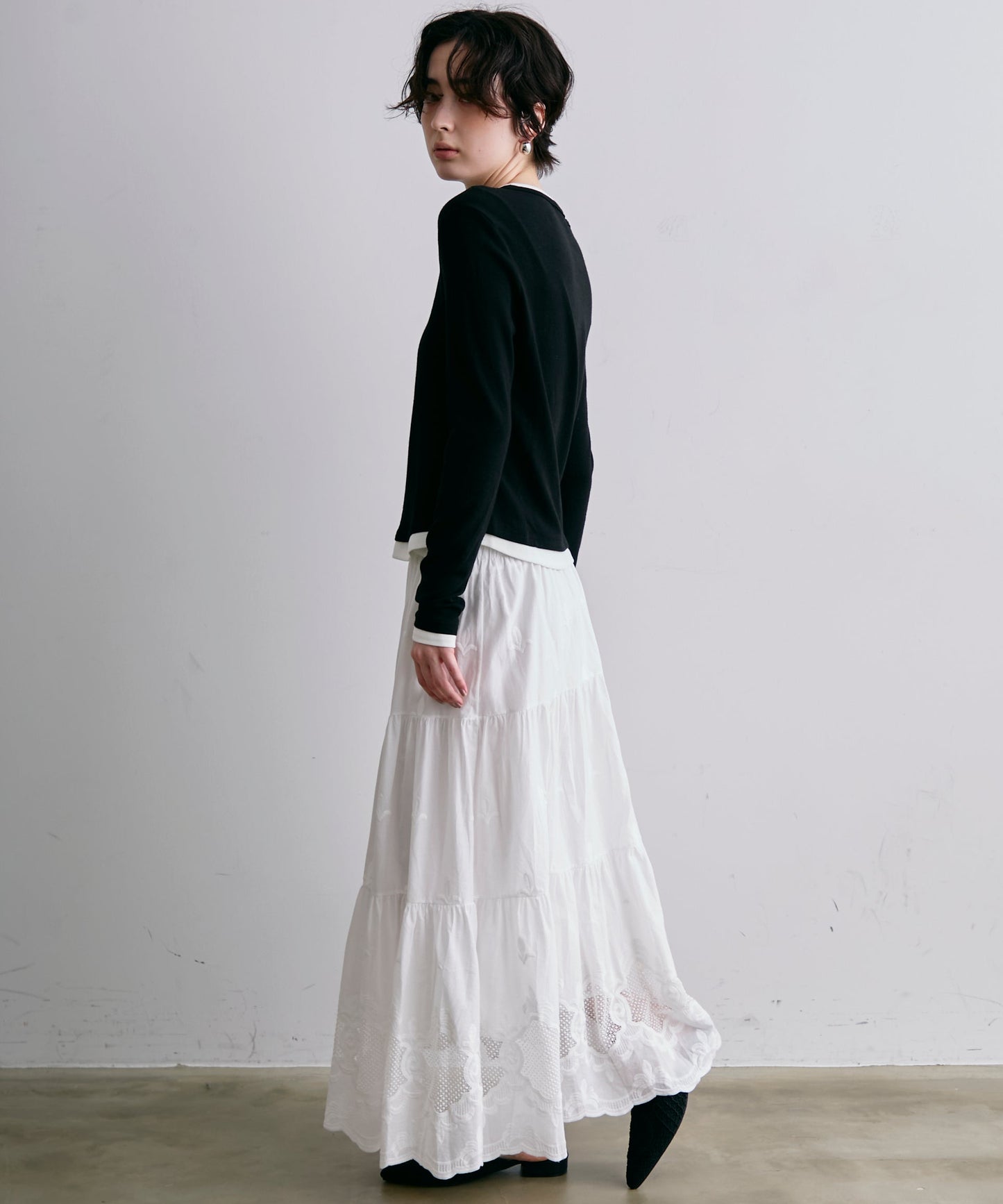 レイヤードライクカットソー