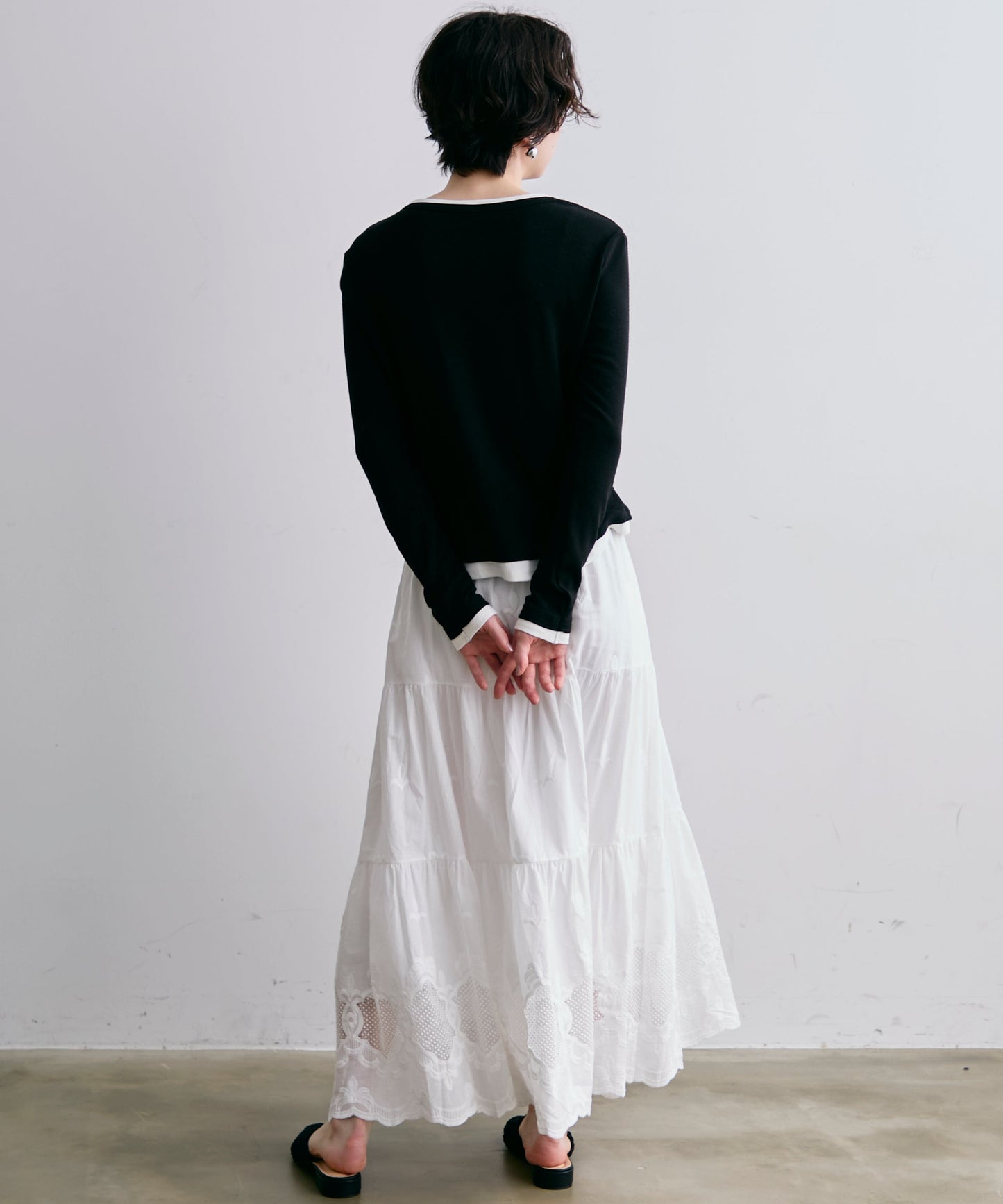 レイヤードライクカットソー