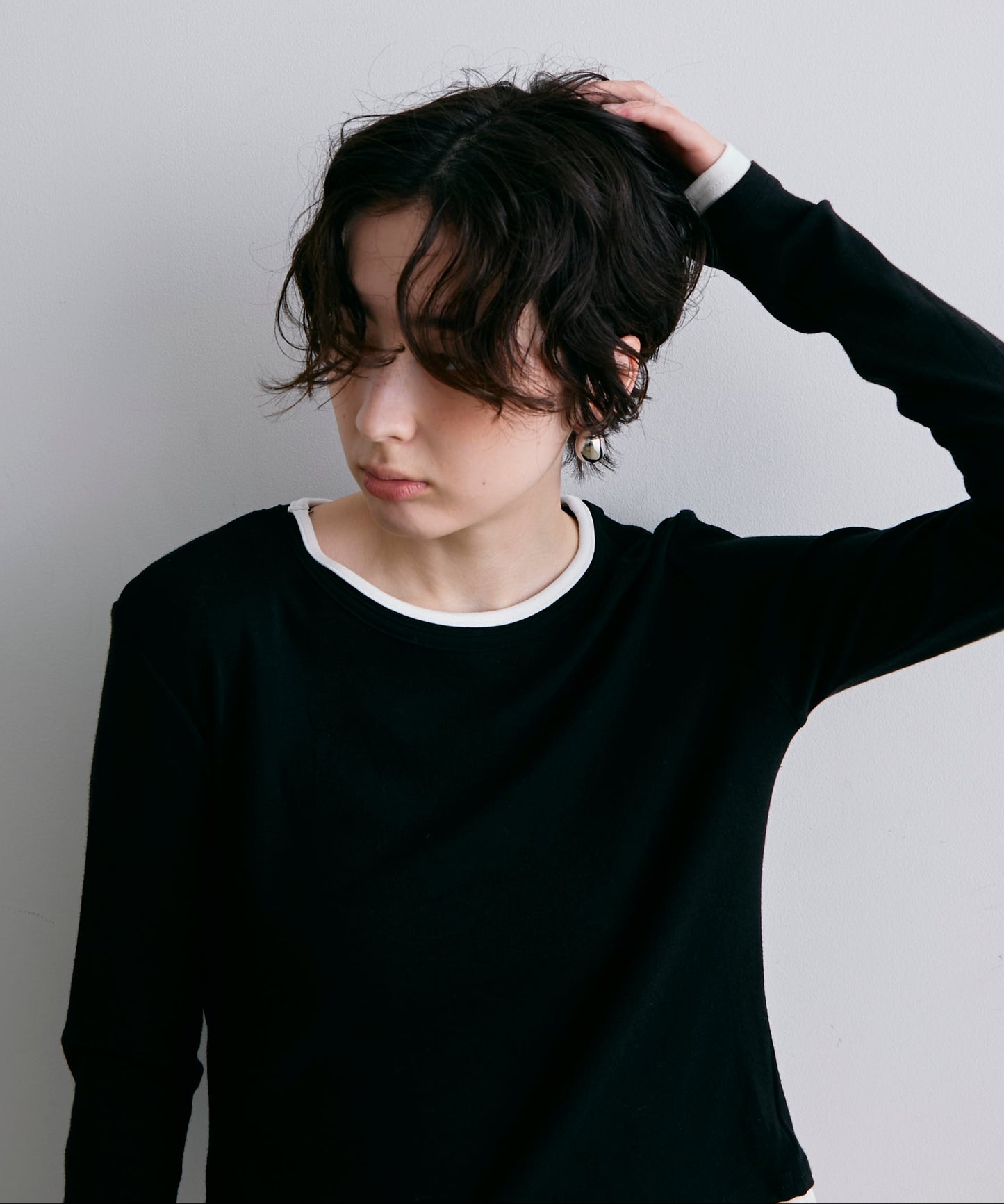 レイヤードライクカットソー