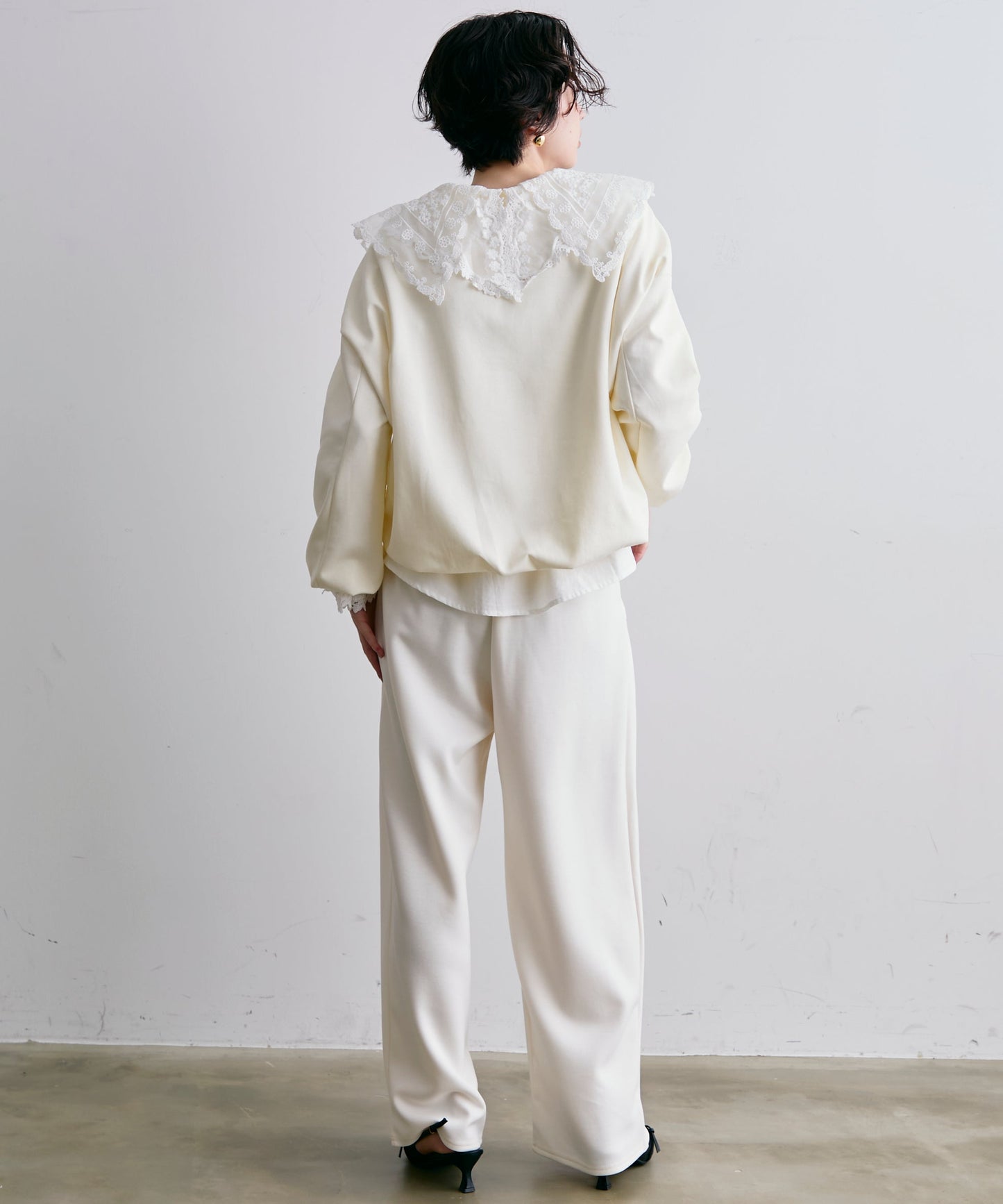 バルーンヘムダンボールニットプルオーバー