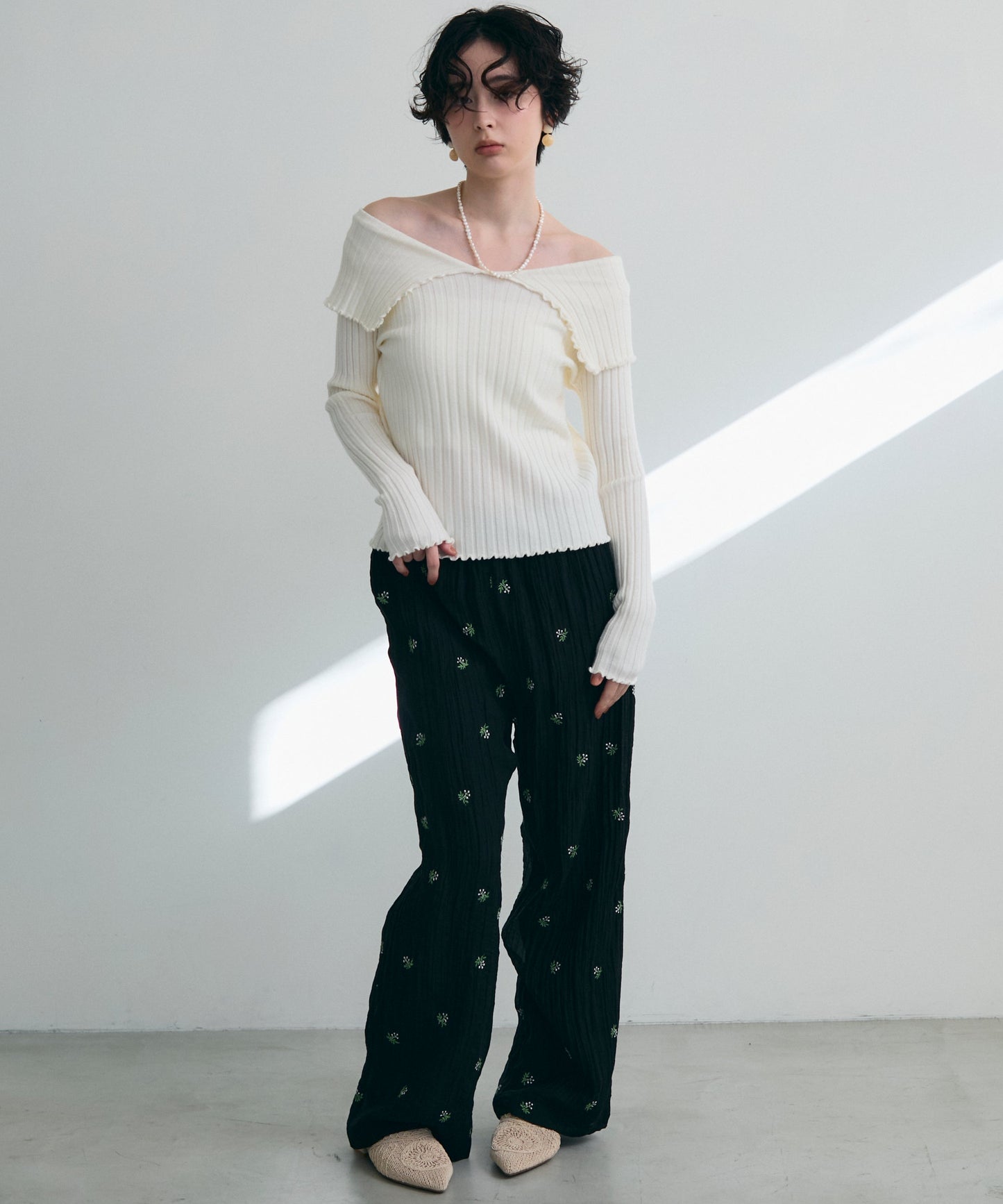 ビッグカラーテレコニット