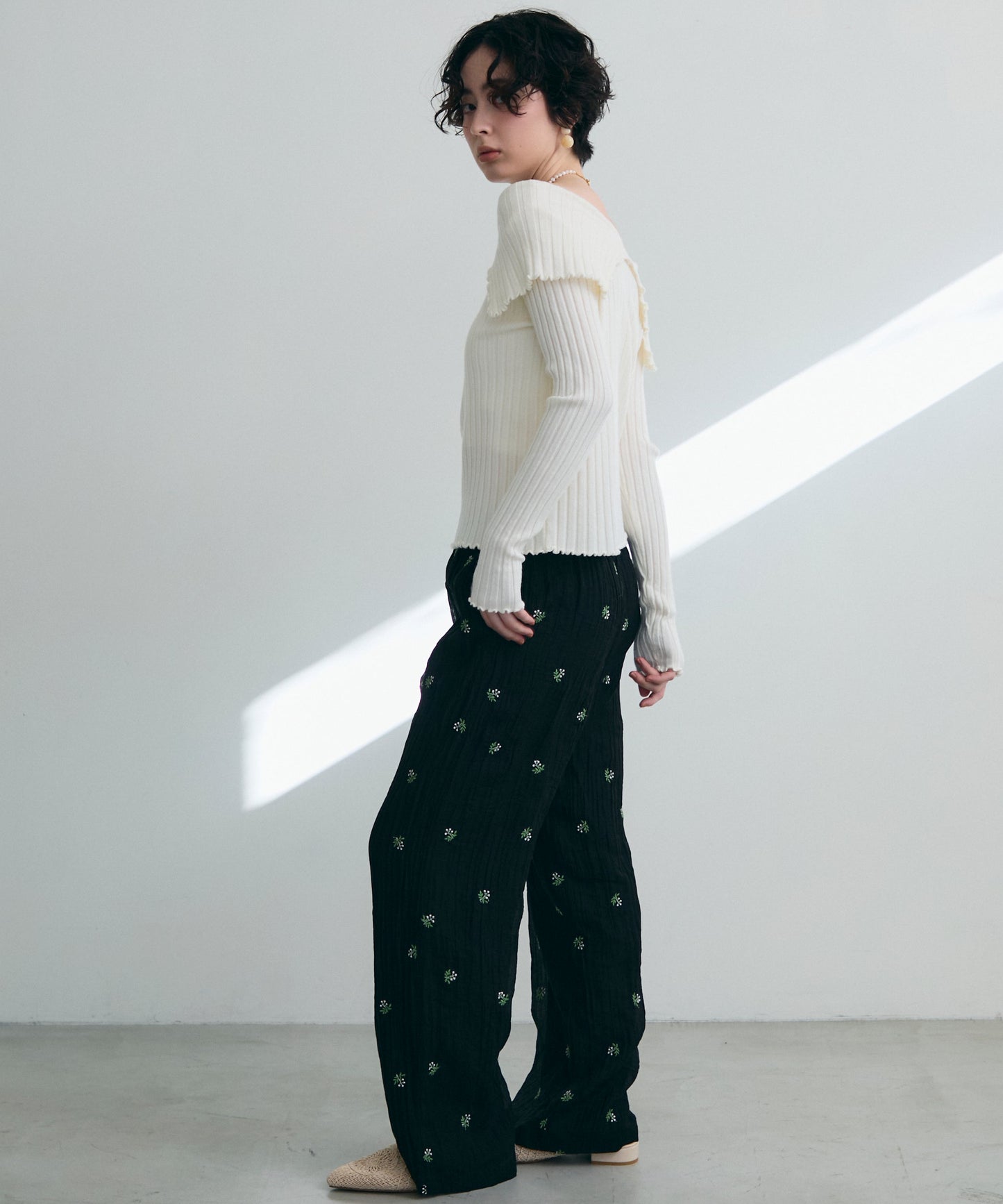 ビッグカラーテレコニット