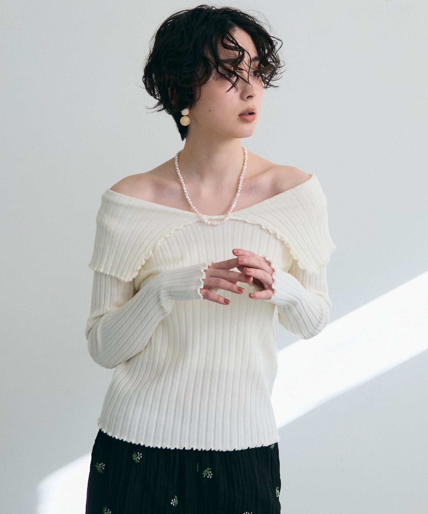 ビッグカラーテレコニット