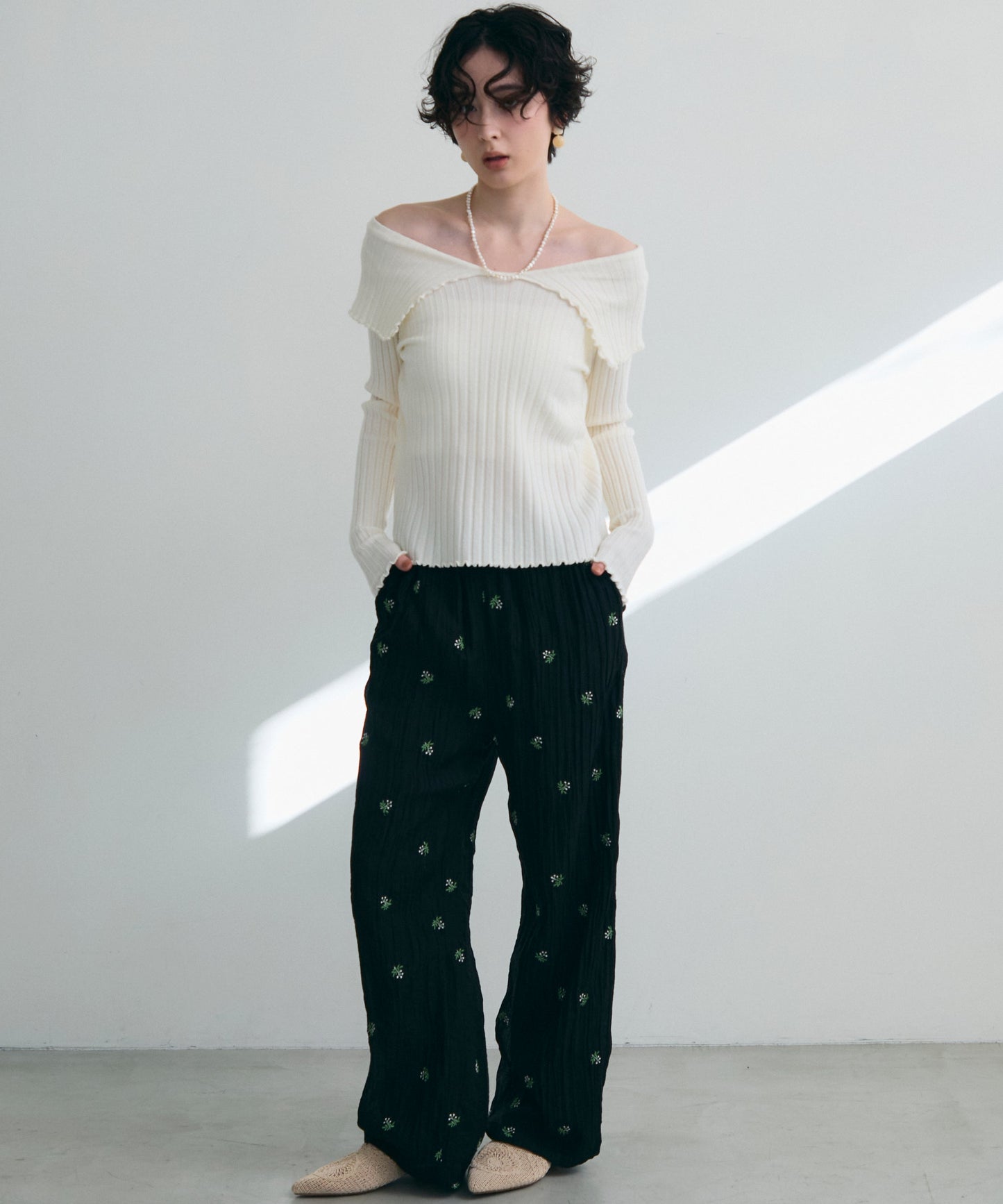 ビッグカラーテレコニット