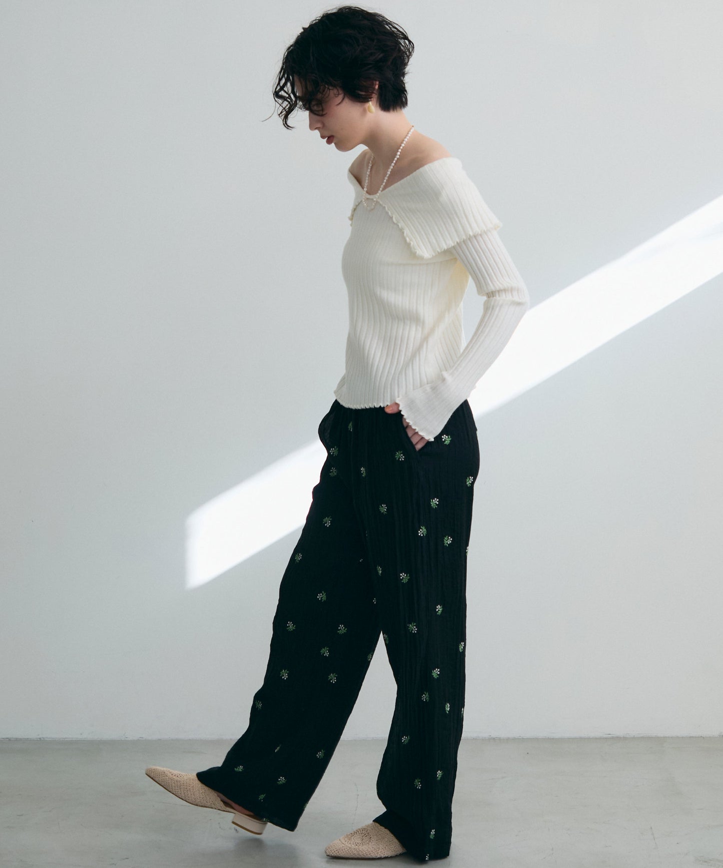 ビッグカラーテレコニット