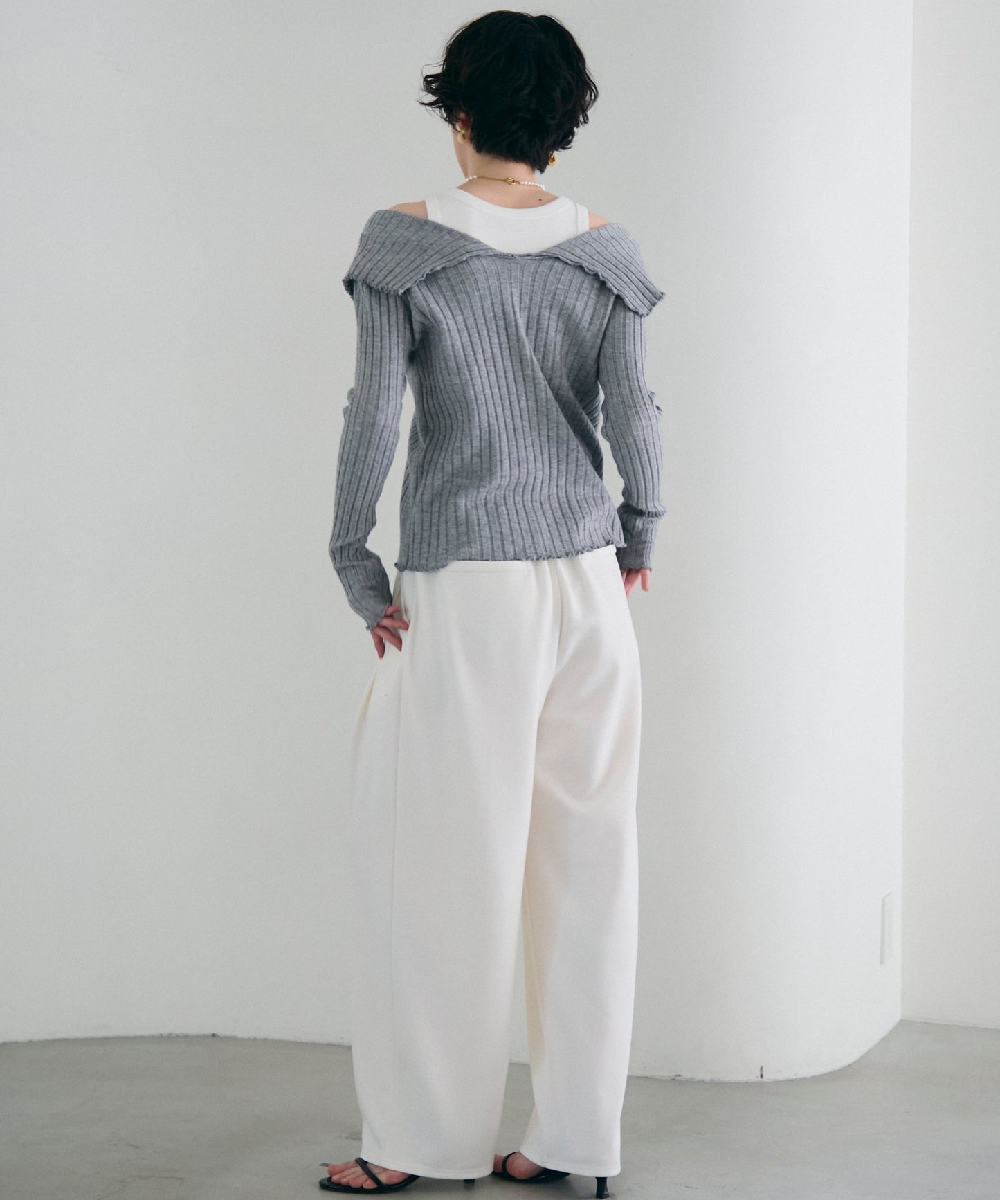 ビッグカラーテレコニット