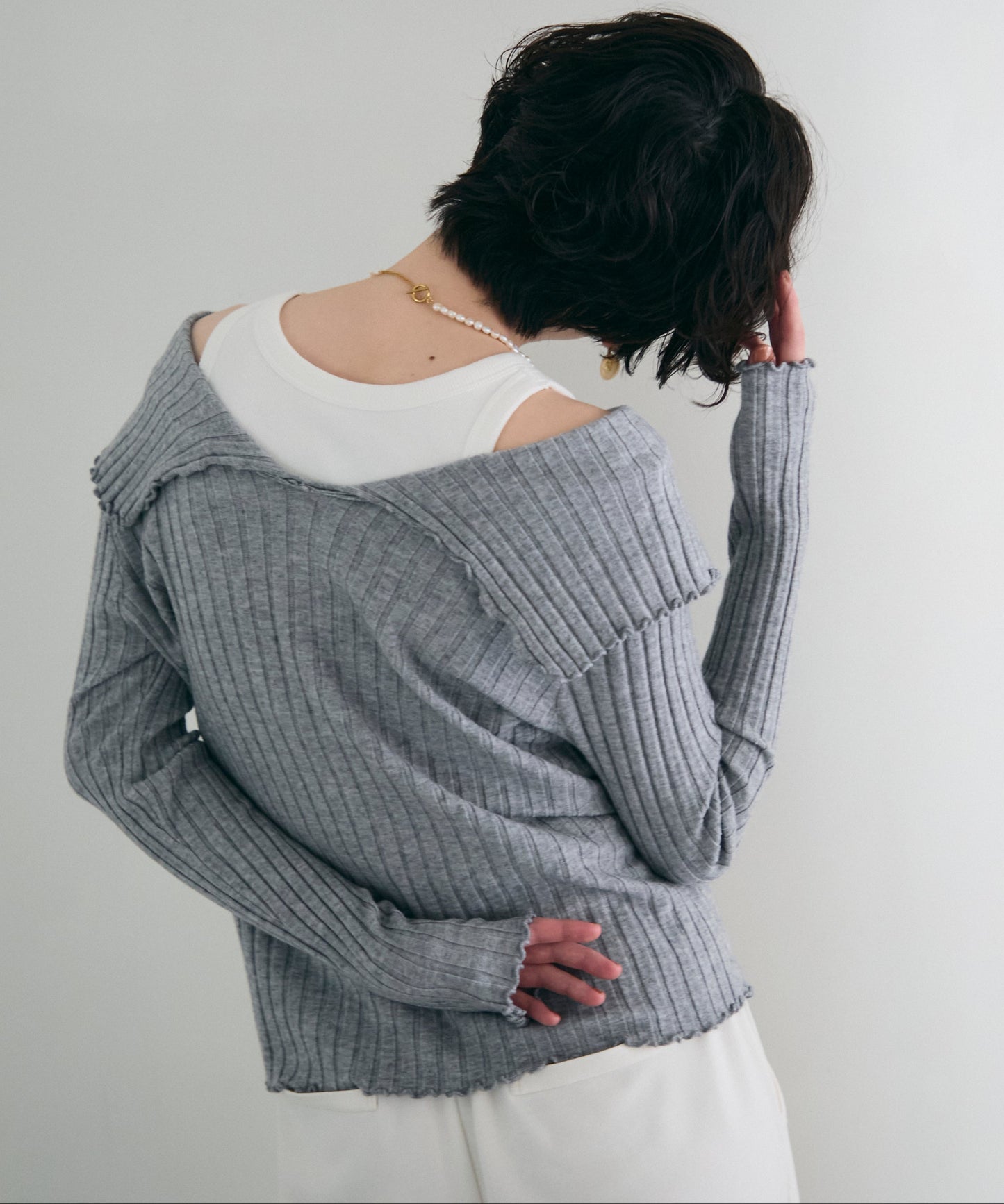 ビッグカラーテレコニット