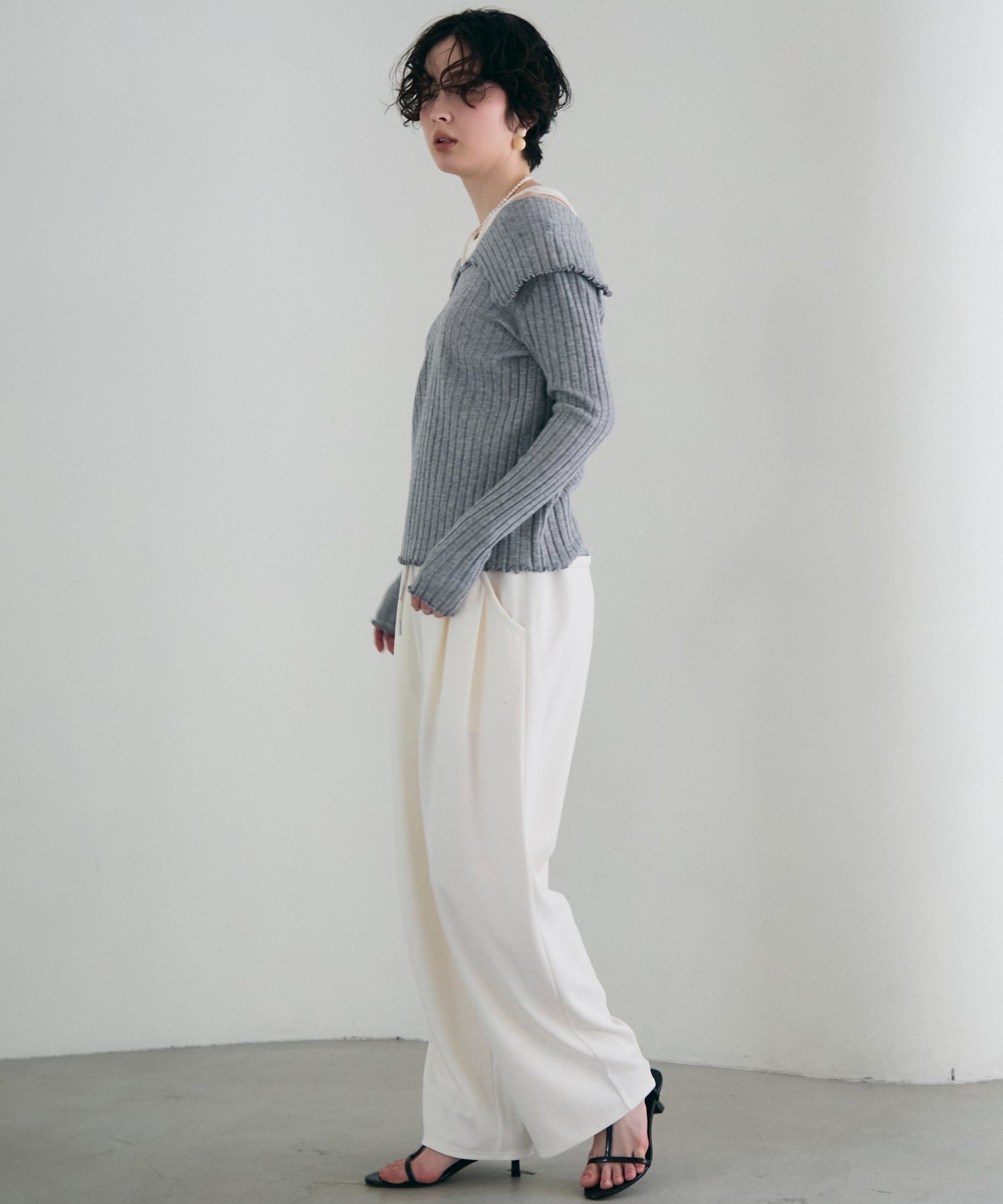 ビッグカラーテレコニット