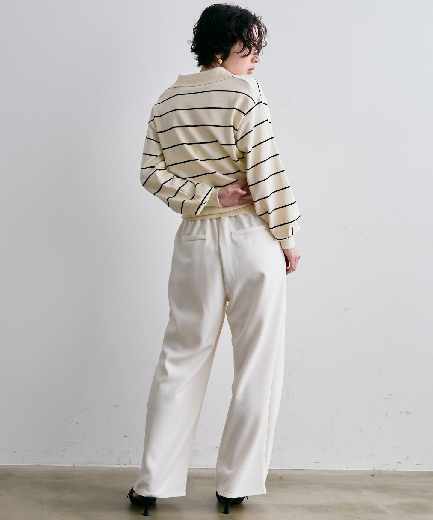 スキッパーボーダーニット