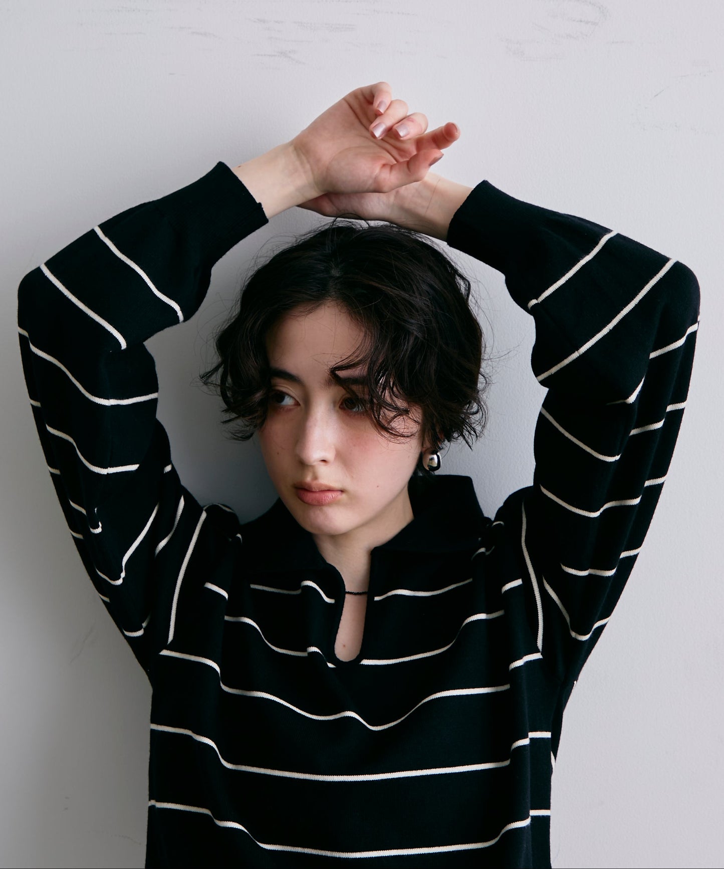 スキッパーボーダーニット