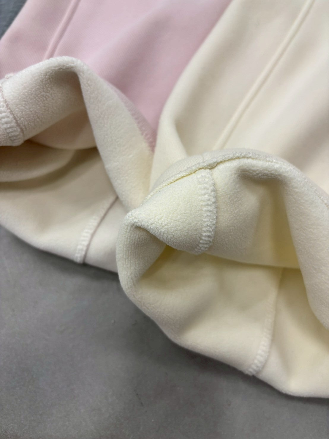 ウエストドロスト裏起毛スウェットカーブパンツ