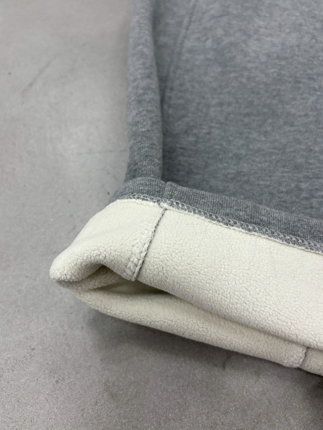 ウエストドロスト裏起毛スウェットカーブパンツ