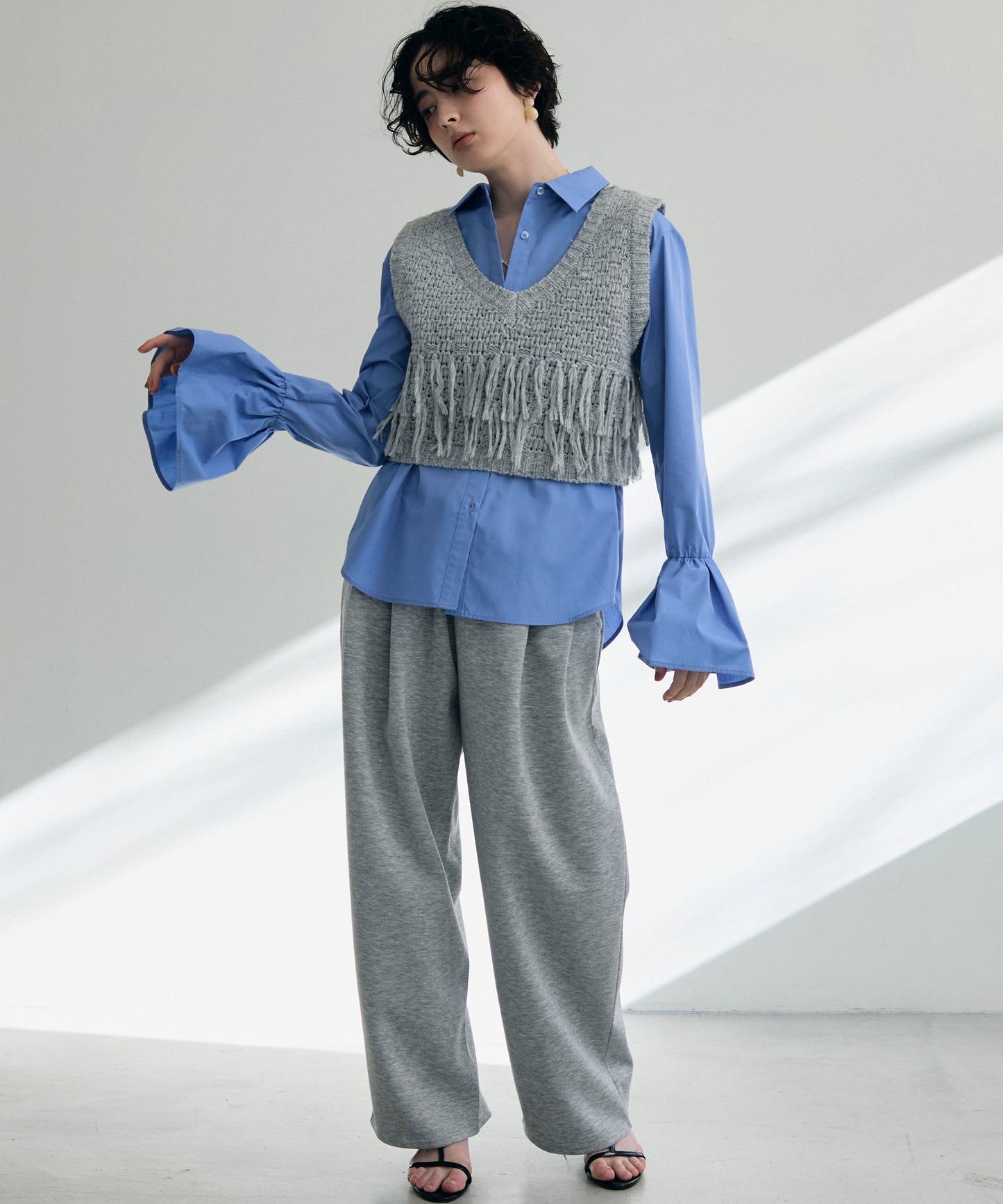 ダンボールニットコクーンパンツ