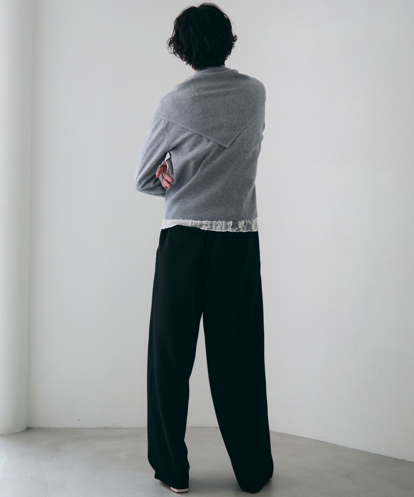 ダンボールニットコクーンパンツ