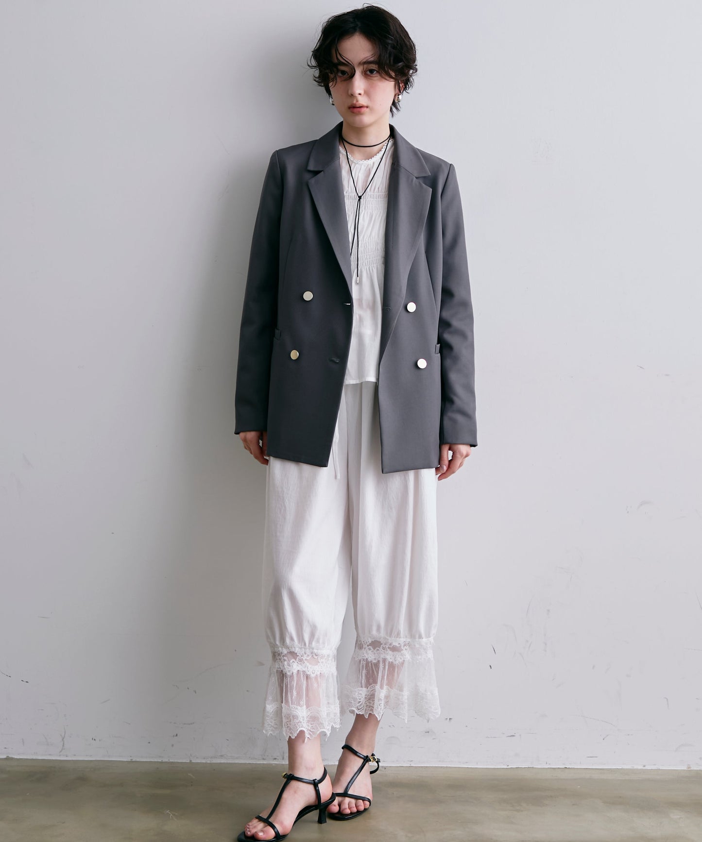 レースバルーンドロストパンツ