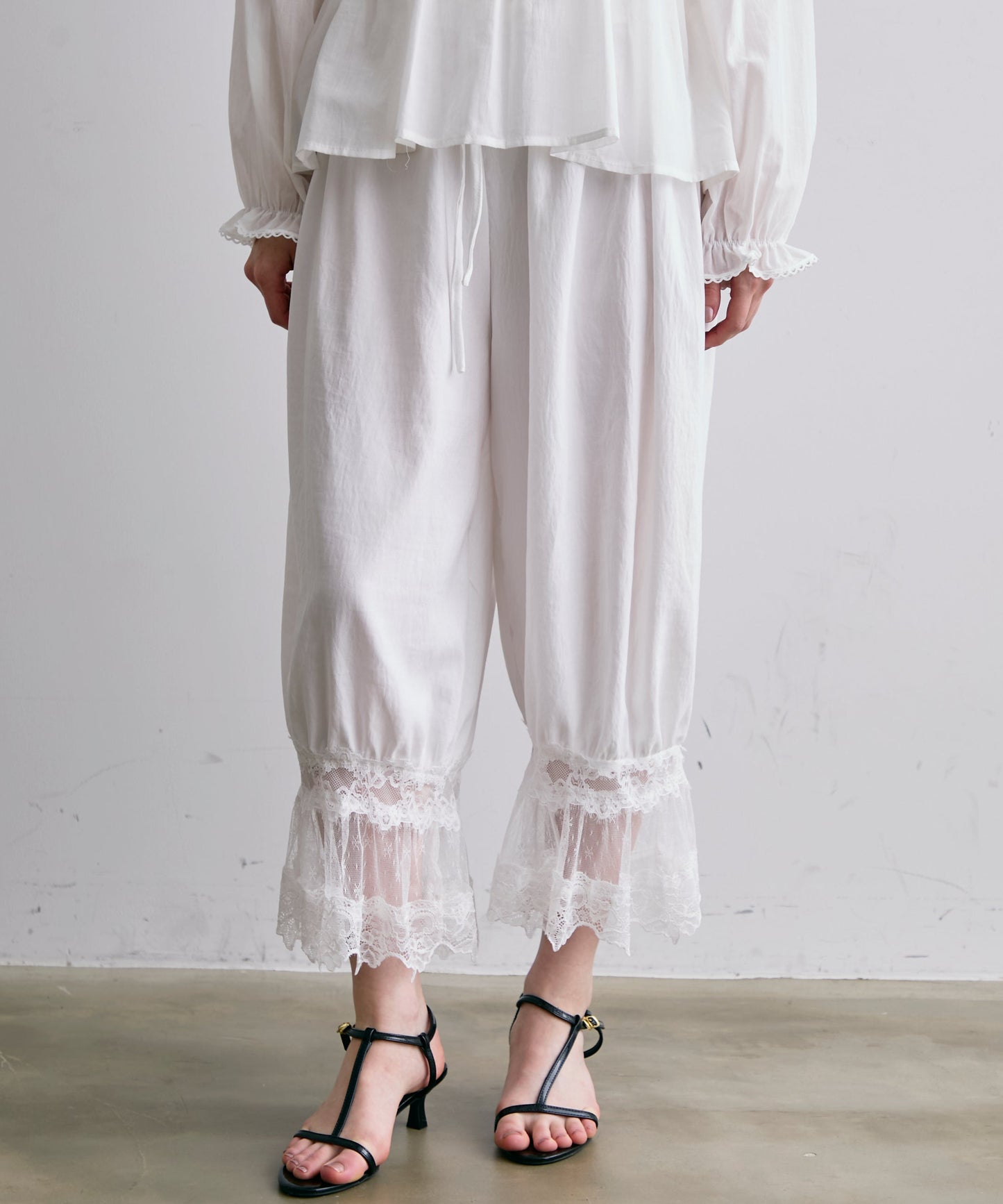 レースバルーンドロストパンツ