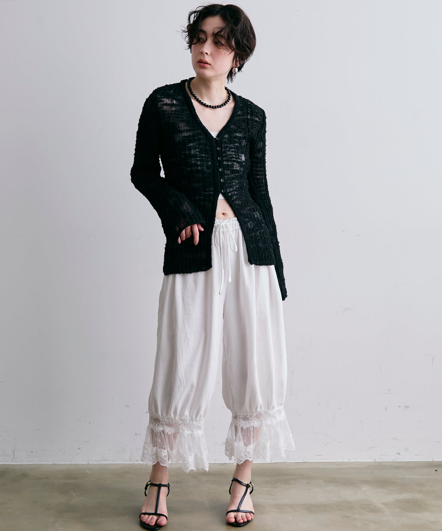 レースバルーンドロストパンツ