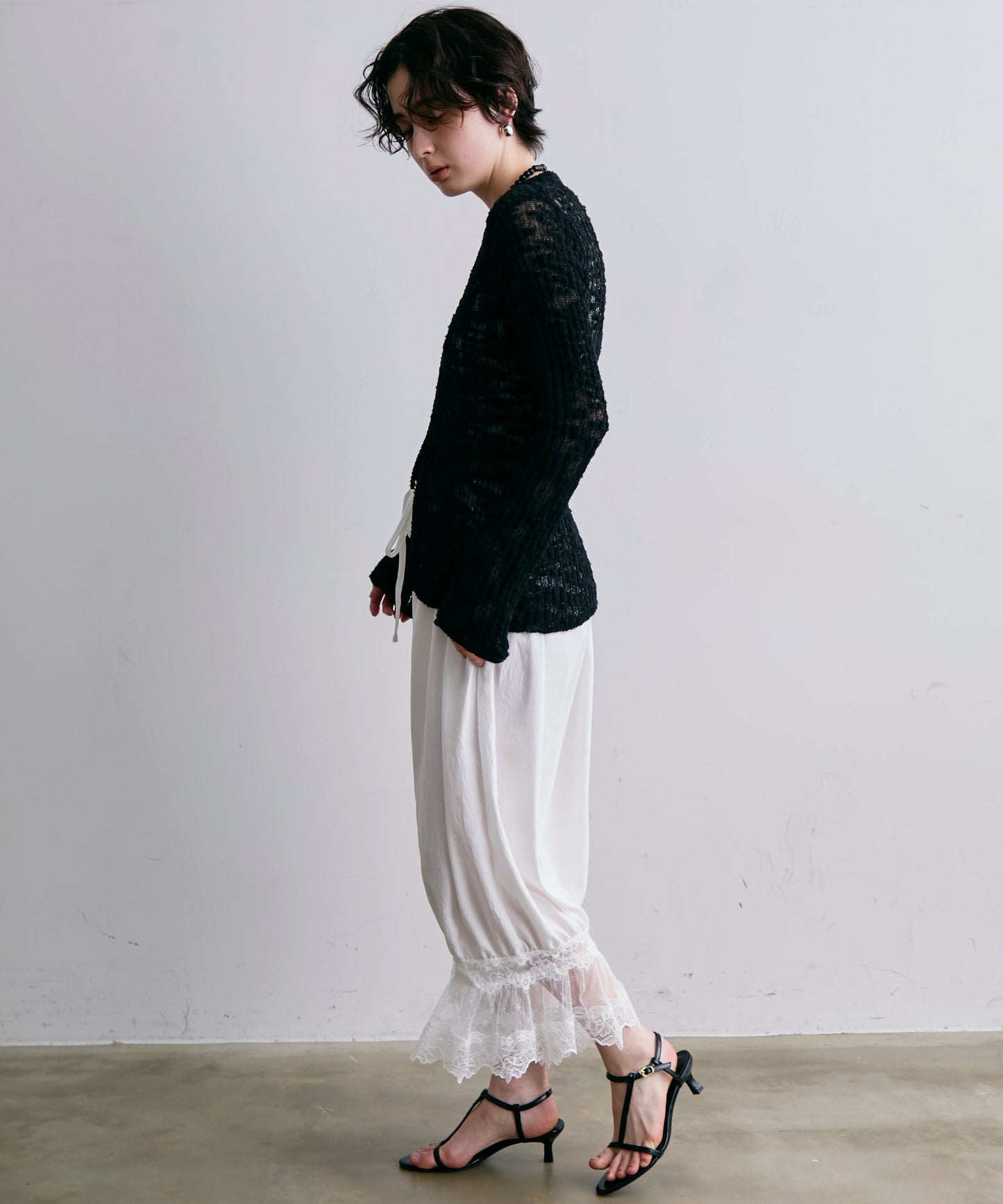 レースバルーンドロストパンツ
