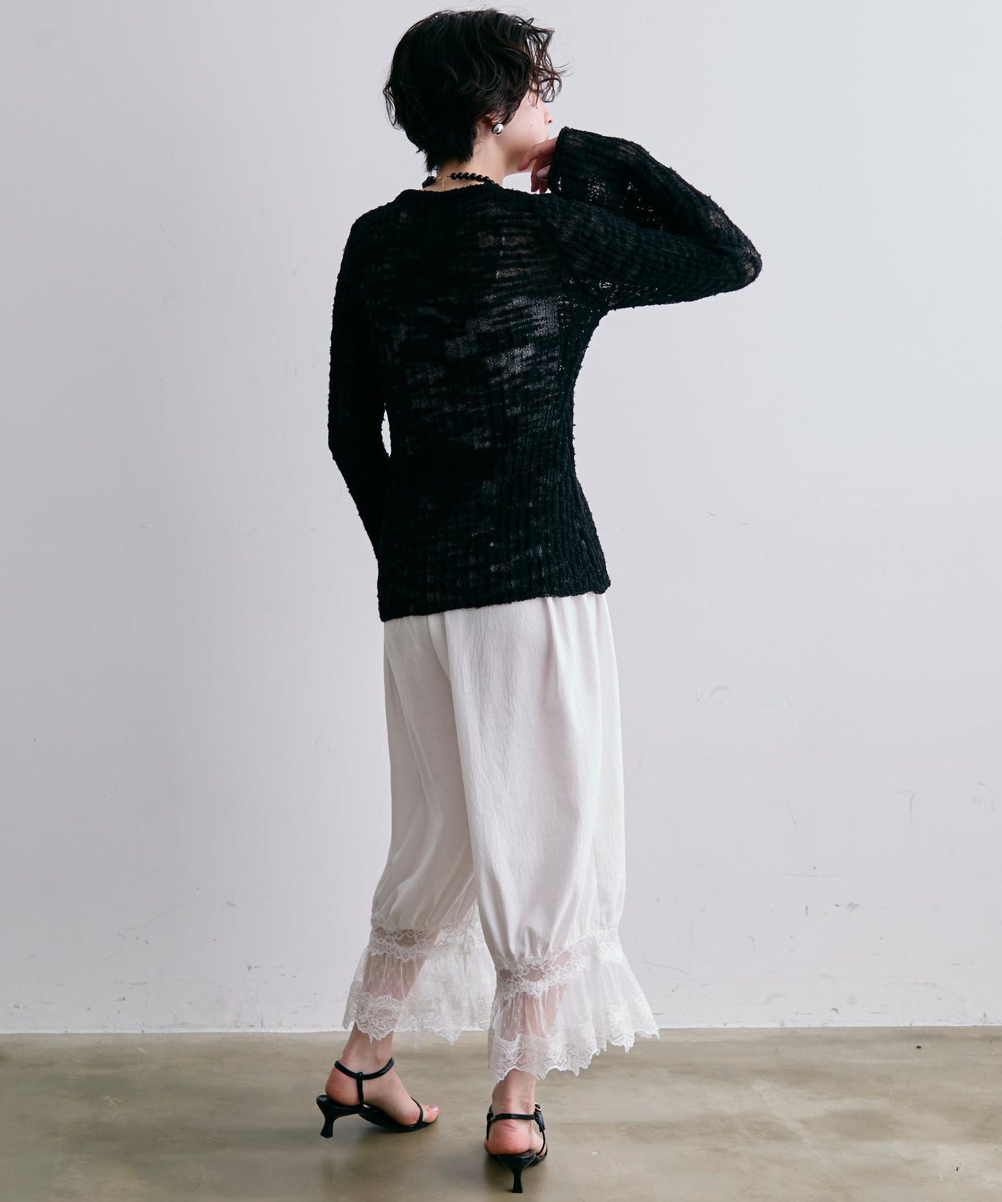 レースバルーンドロストパンツ