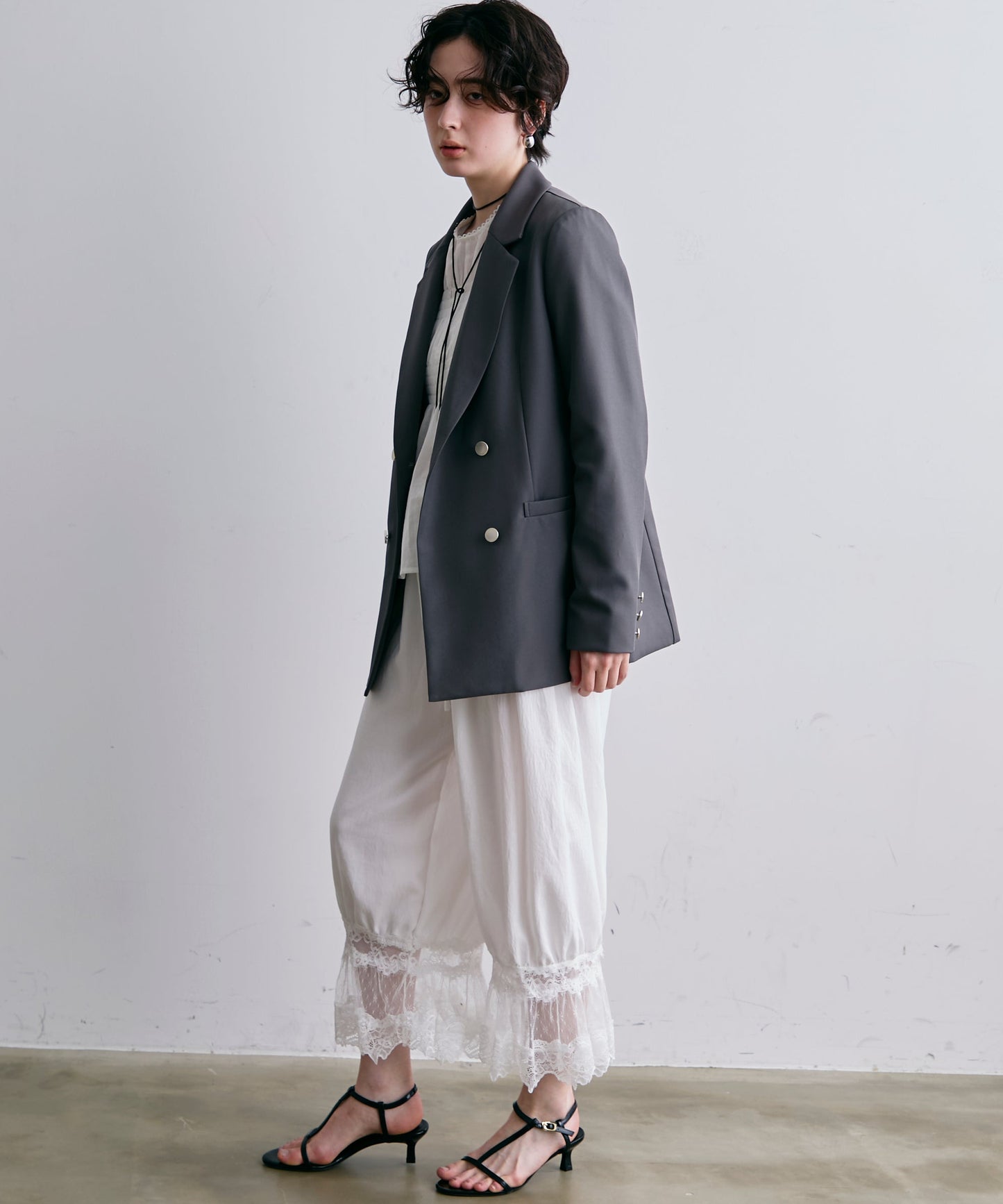 レースバルーンドロストパンツ